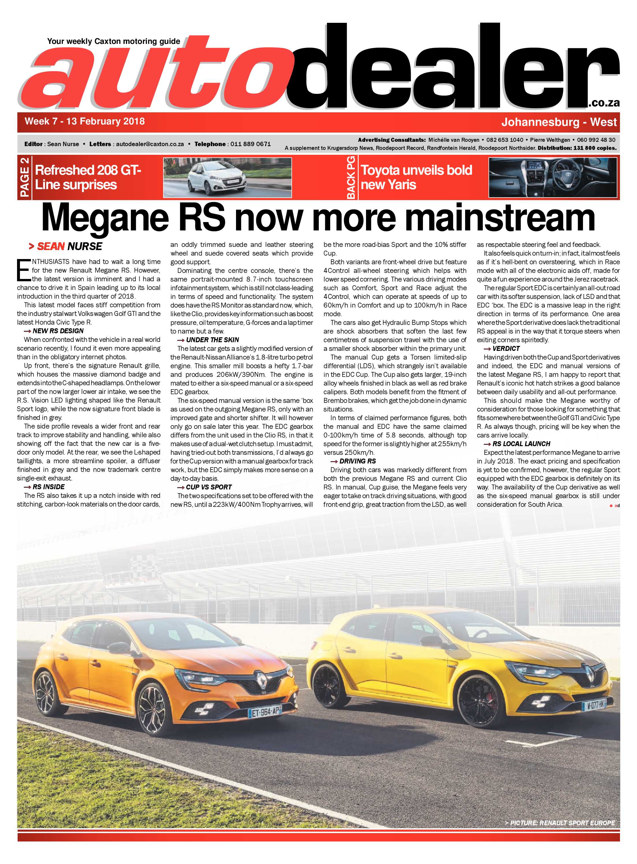 Autodealer West – 16 February 2018 page 1