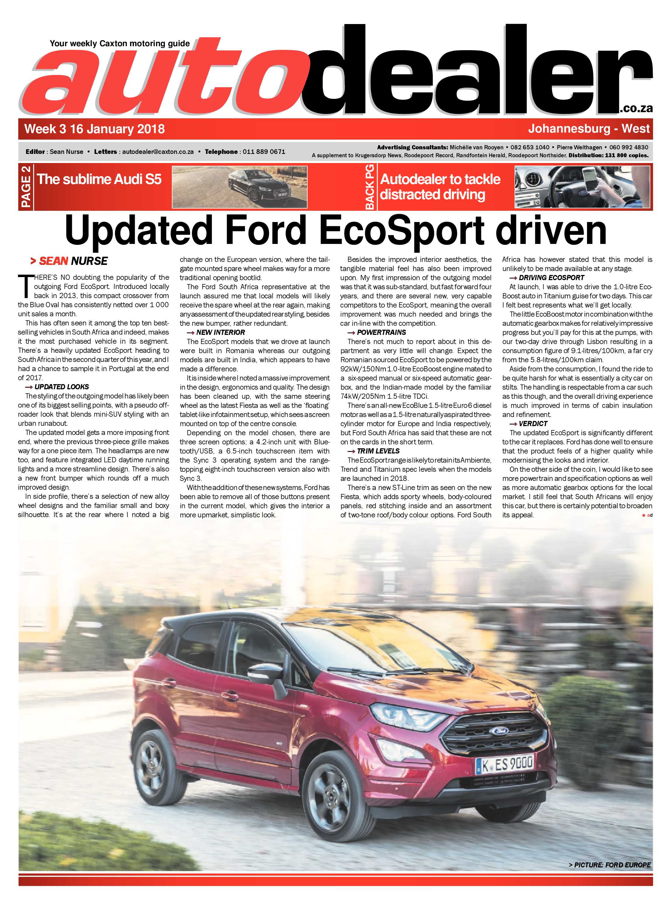Autodealer West 19 January 2018 page 1