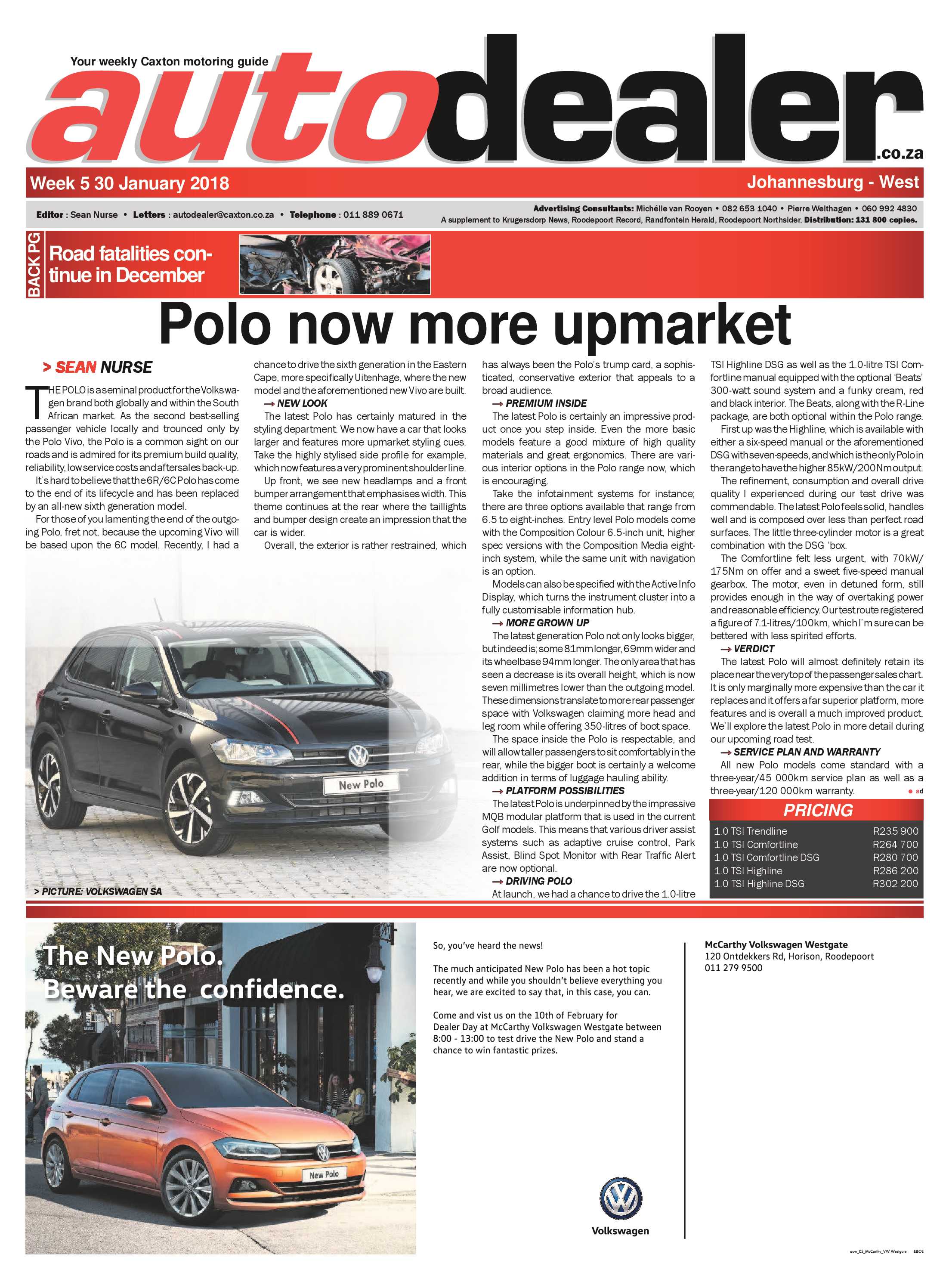 Autodealer West 2 February 2018 page 1