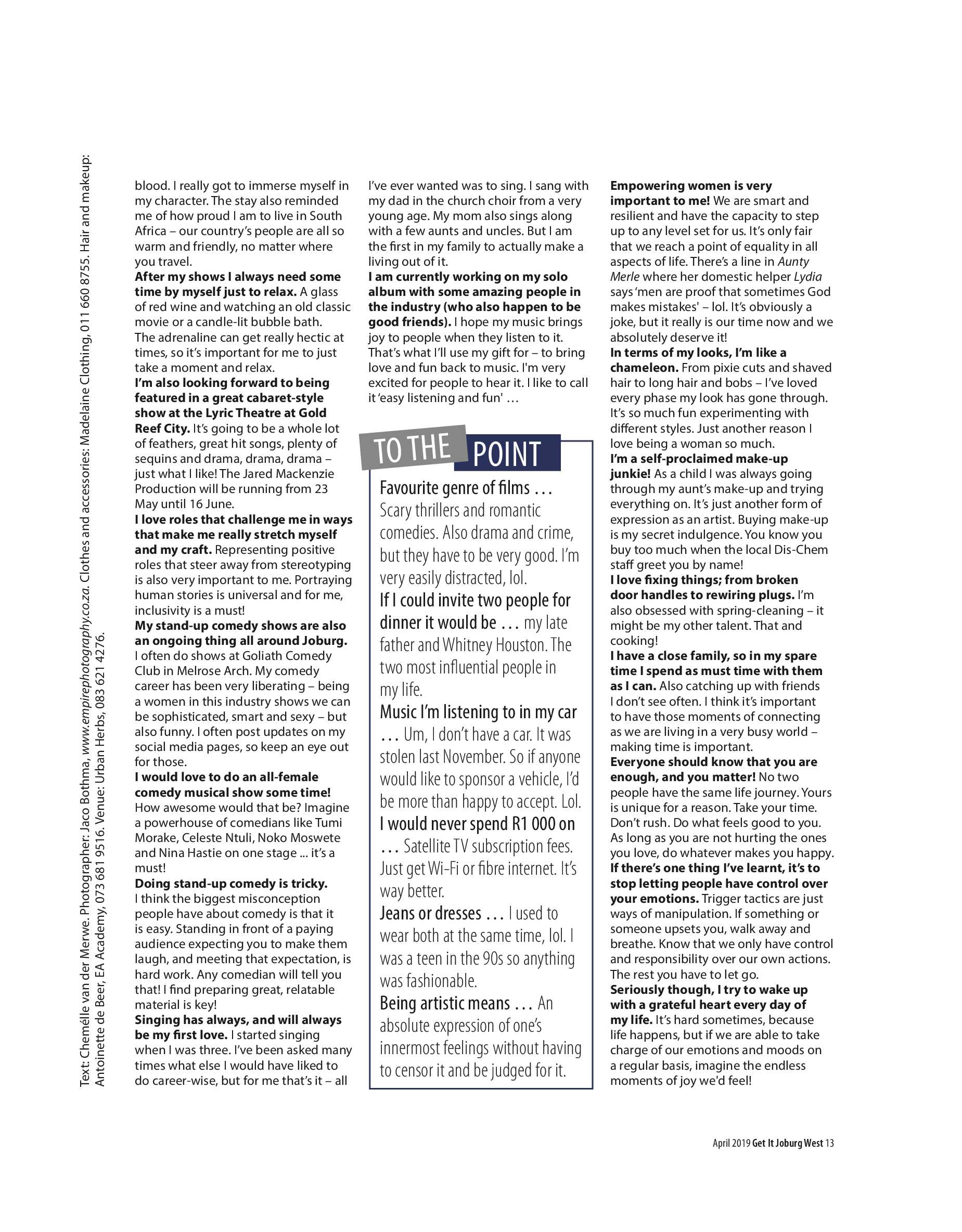 Get it JHB West – April 2019 page 13