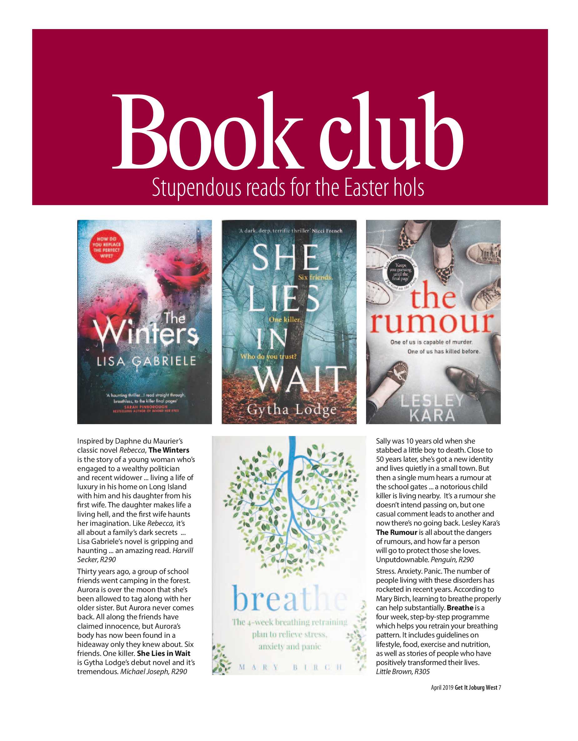 Get it JHB West – April 2019 page 7