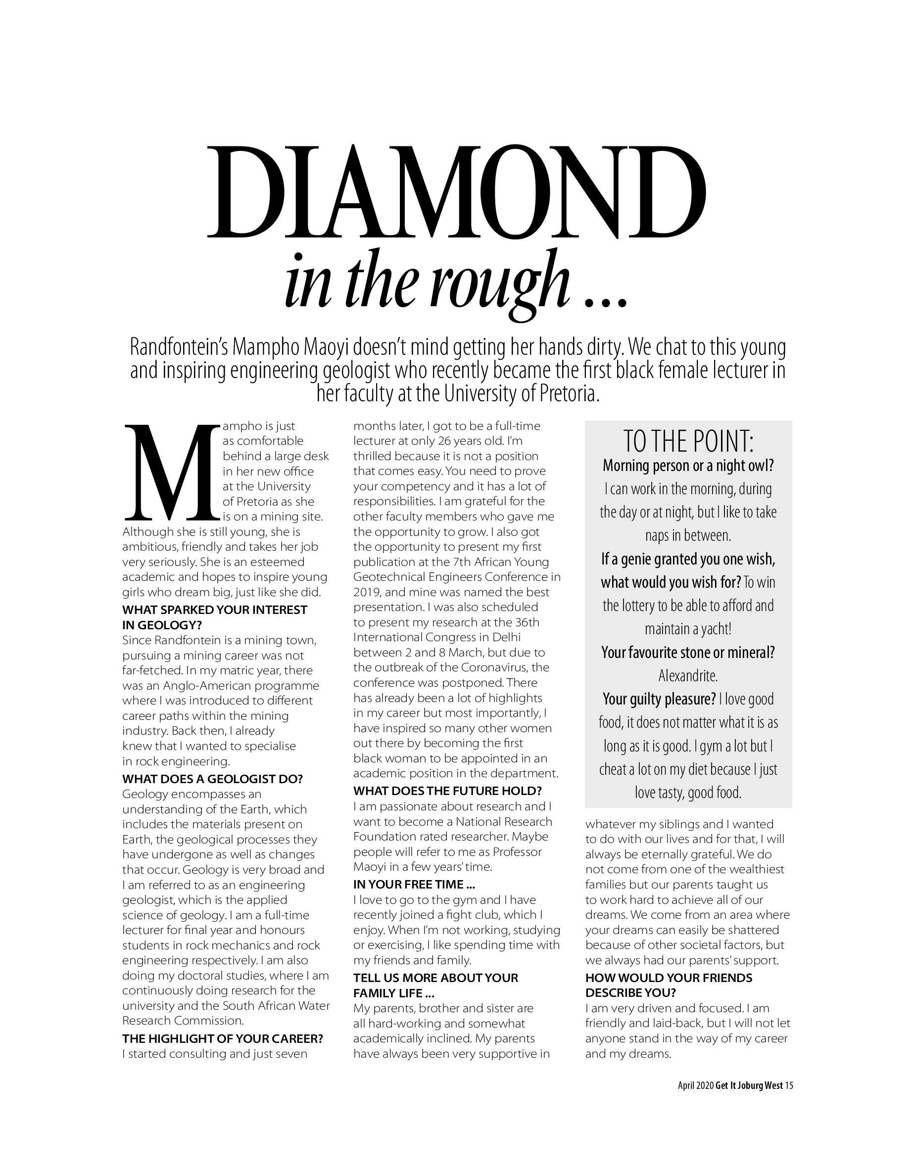 Get it JHB West – April 2020 page 15