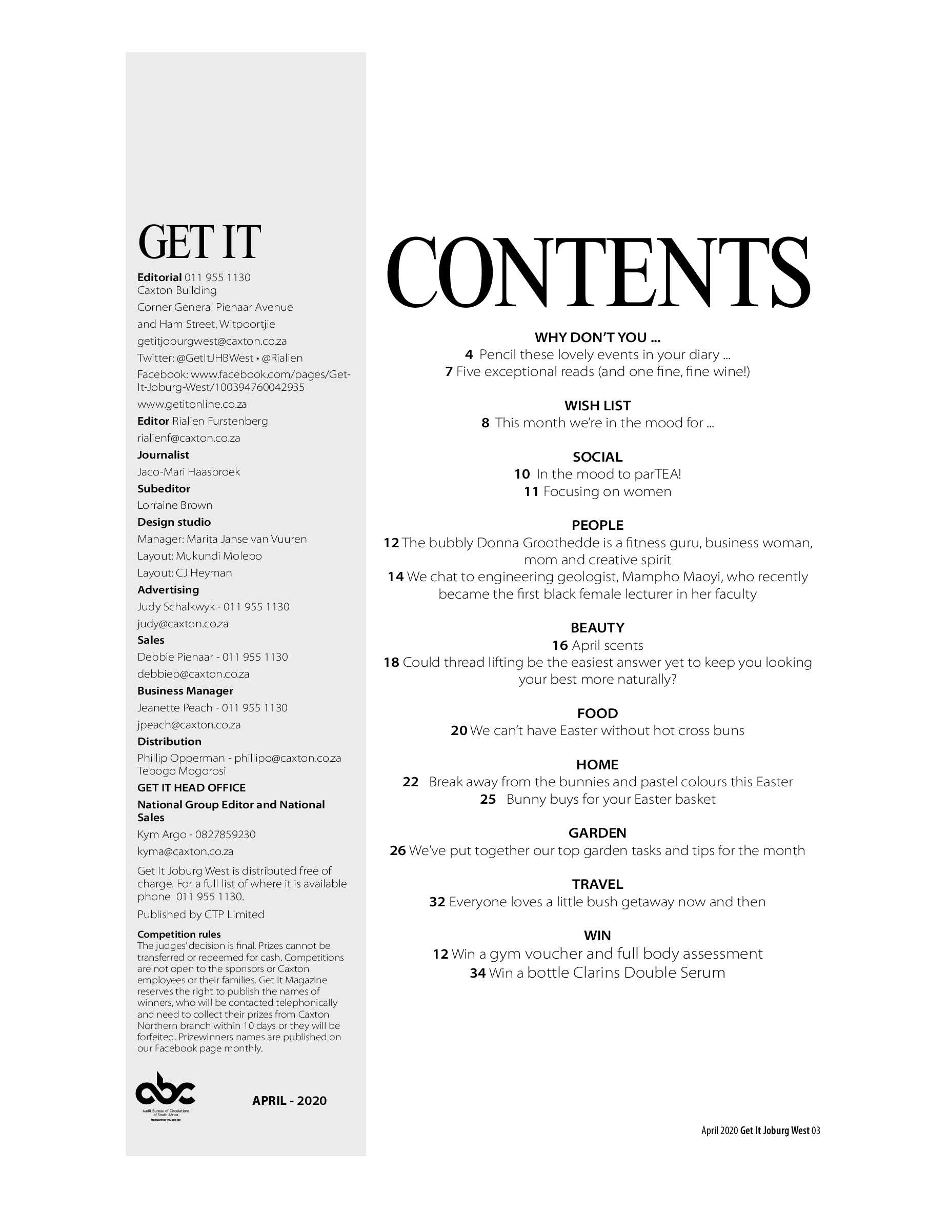 Get it JHB West – April 2020 page 3