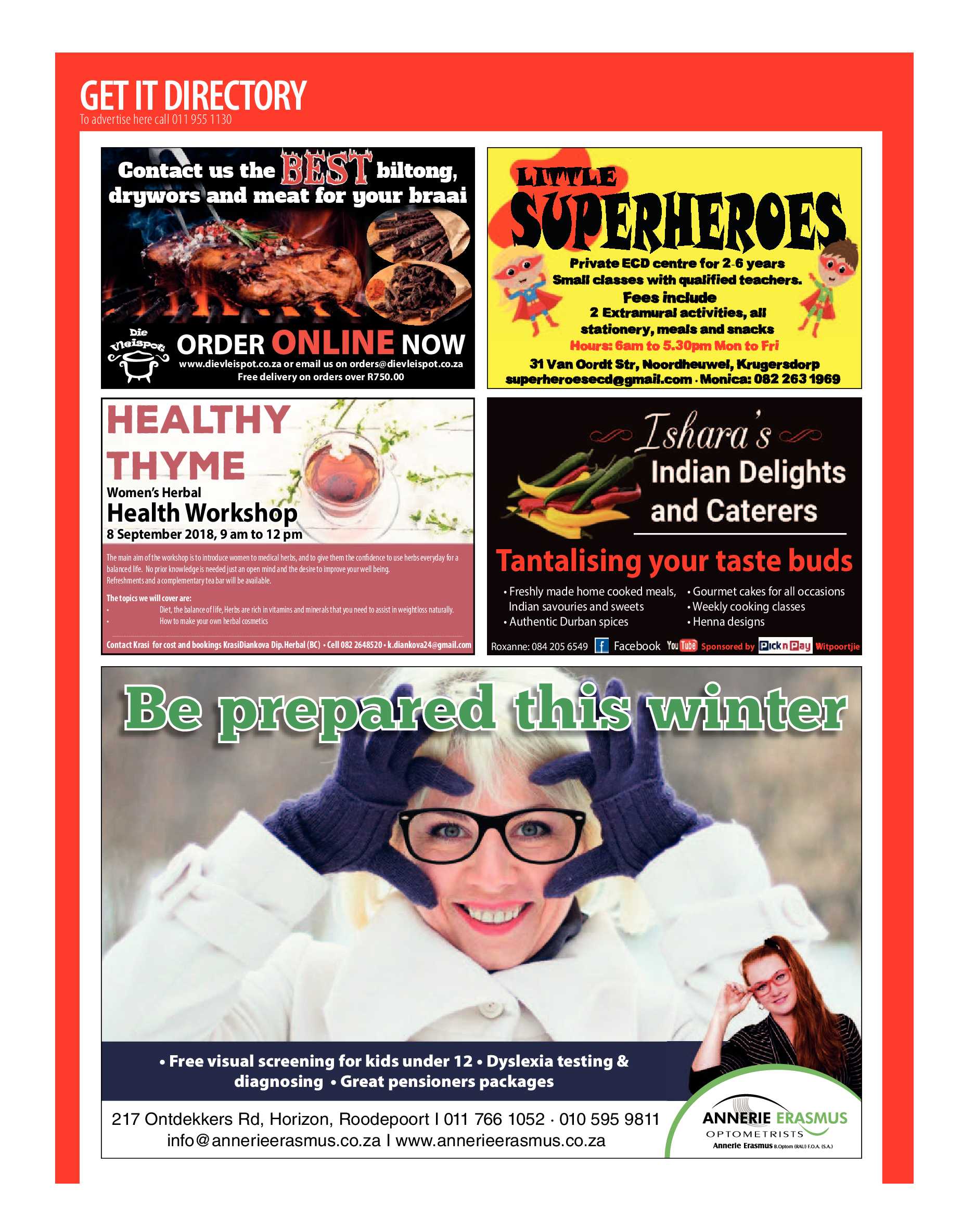 Get it JHB West – August 2018 page 50