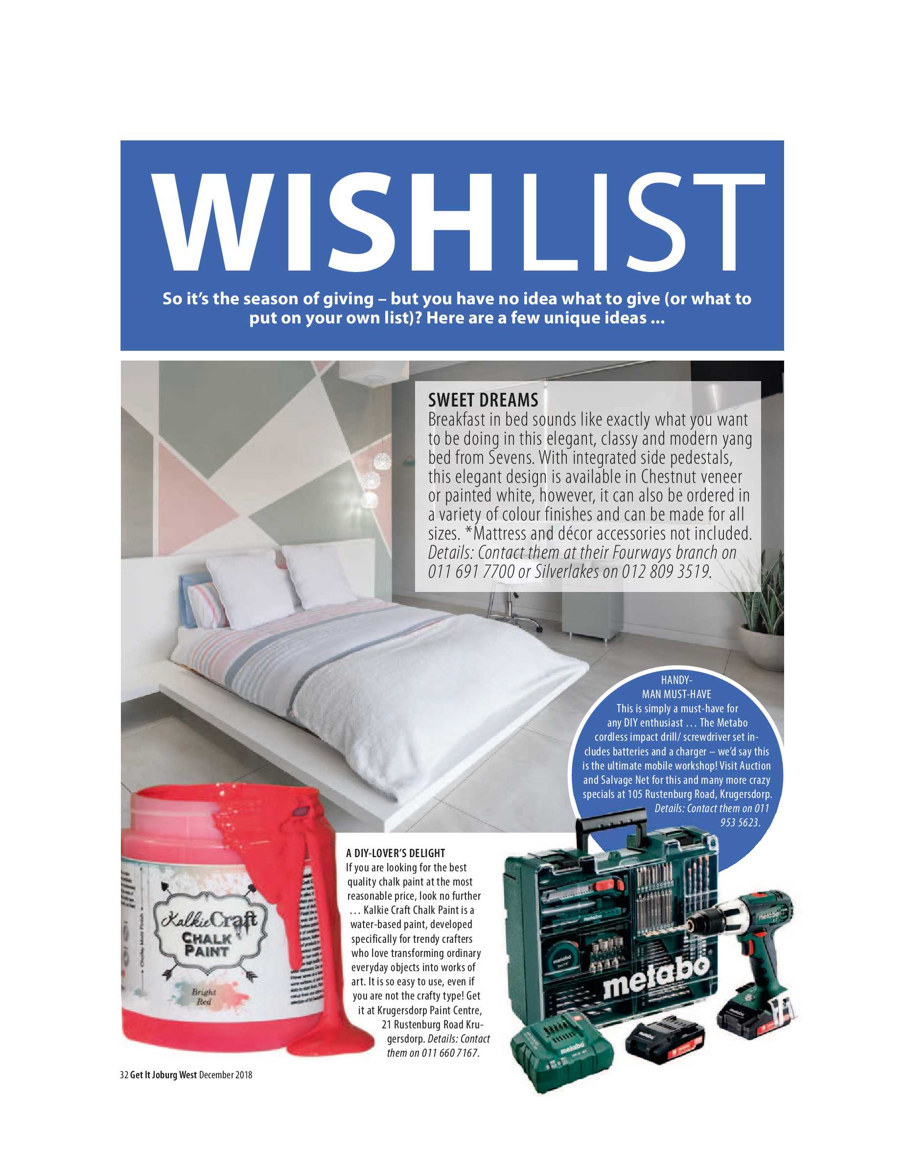 Get it JHB West – Dec 2018 – Jan 2019 page 32