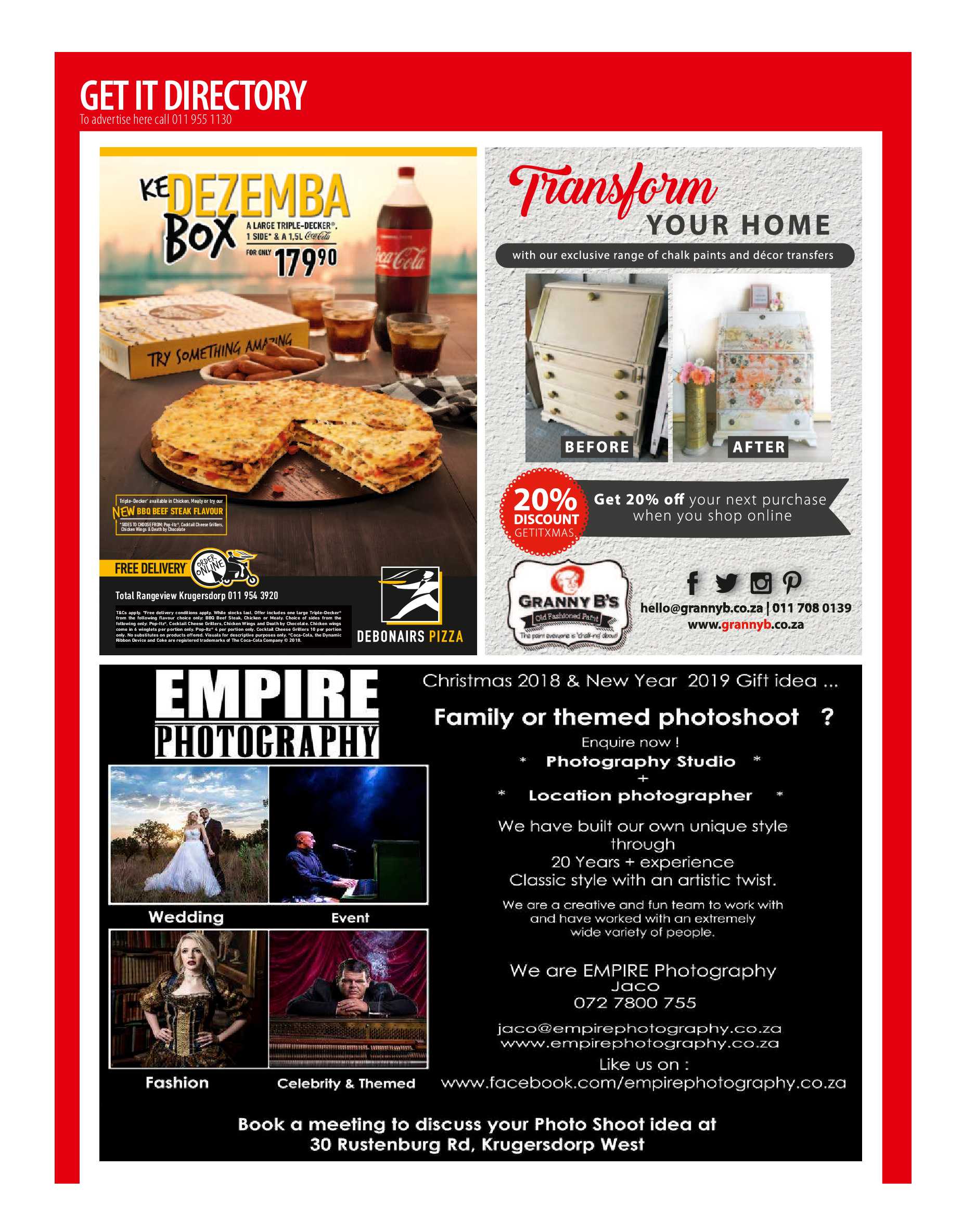 Get it JHB West – Dec 2018 – Jan 2019 page 52