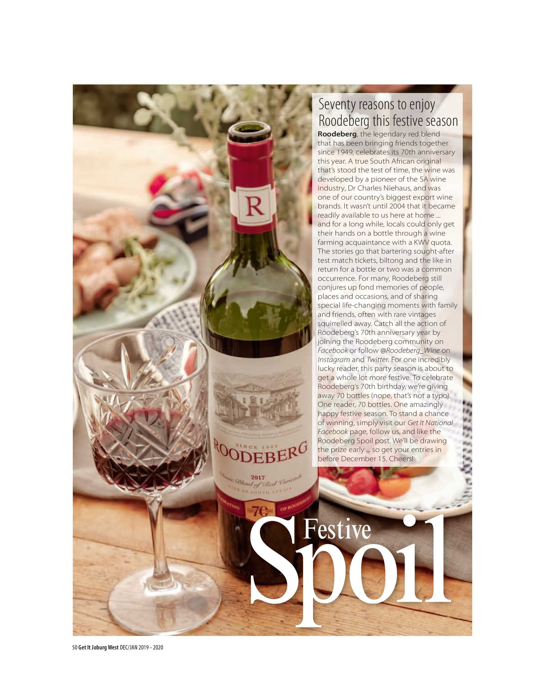 Get it JHB West – Dec 2019 / Jan 2020 page 50