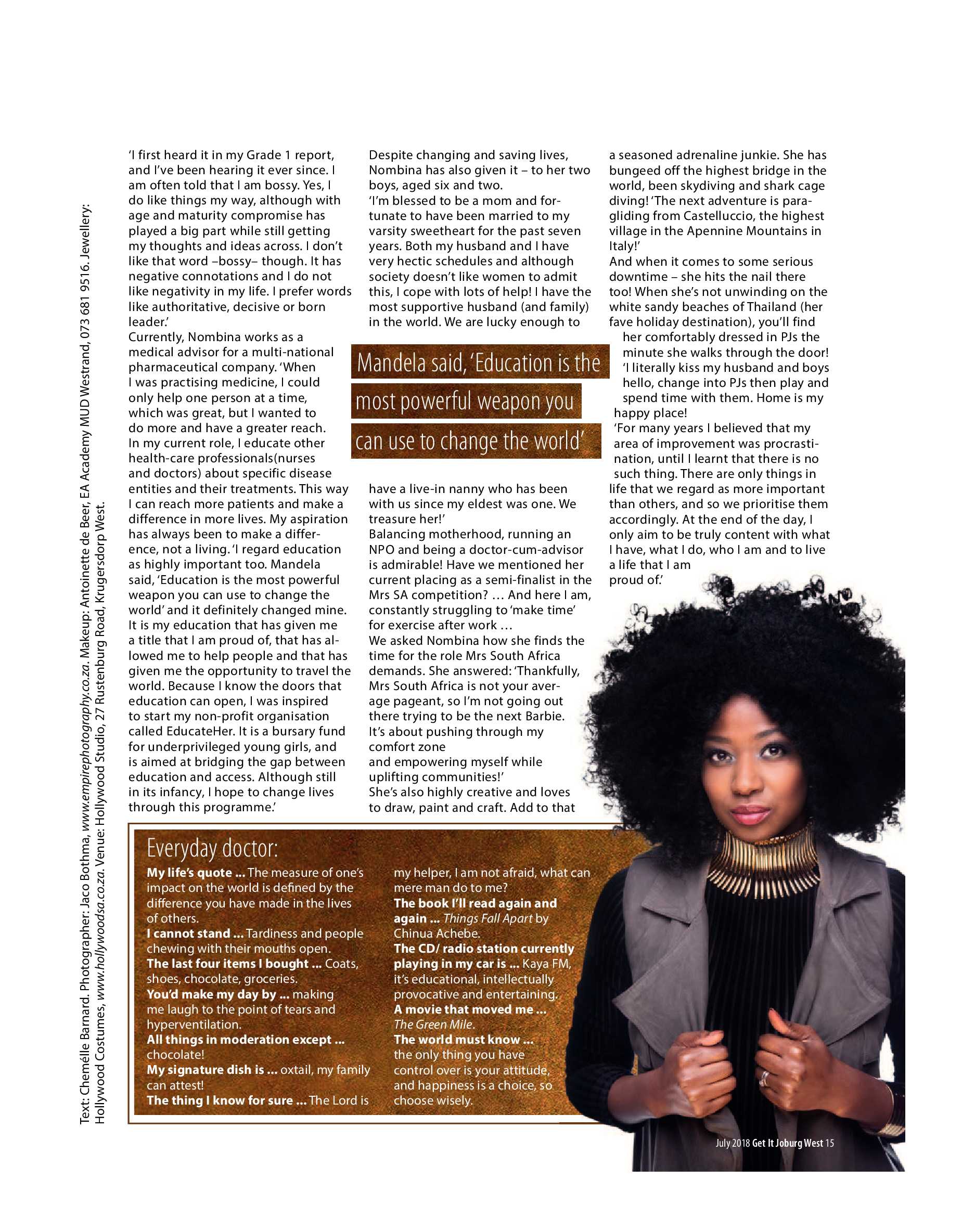 Get it JHB West – July 2018 page 15