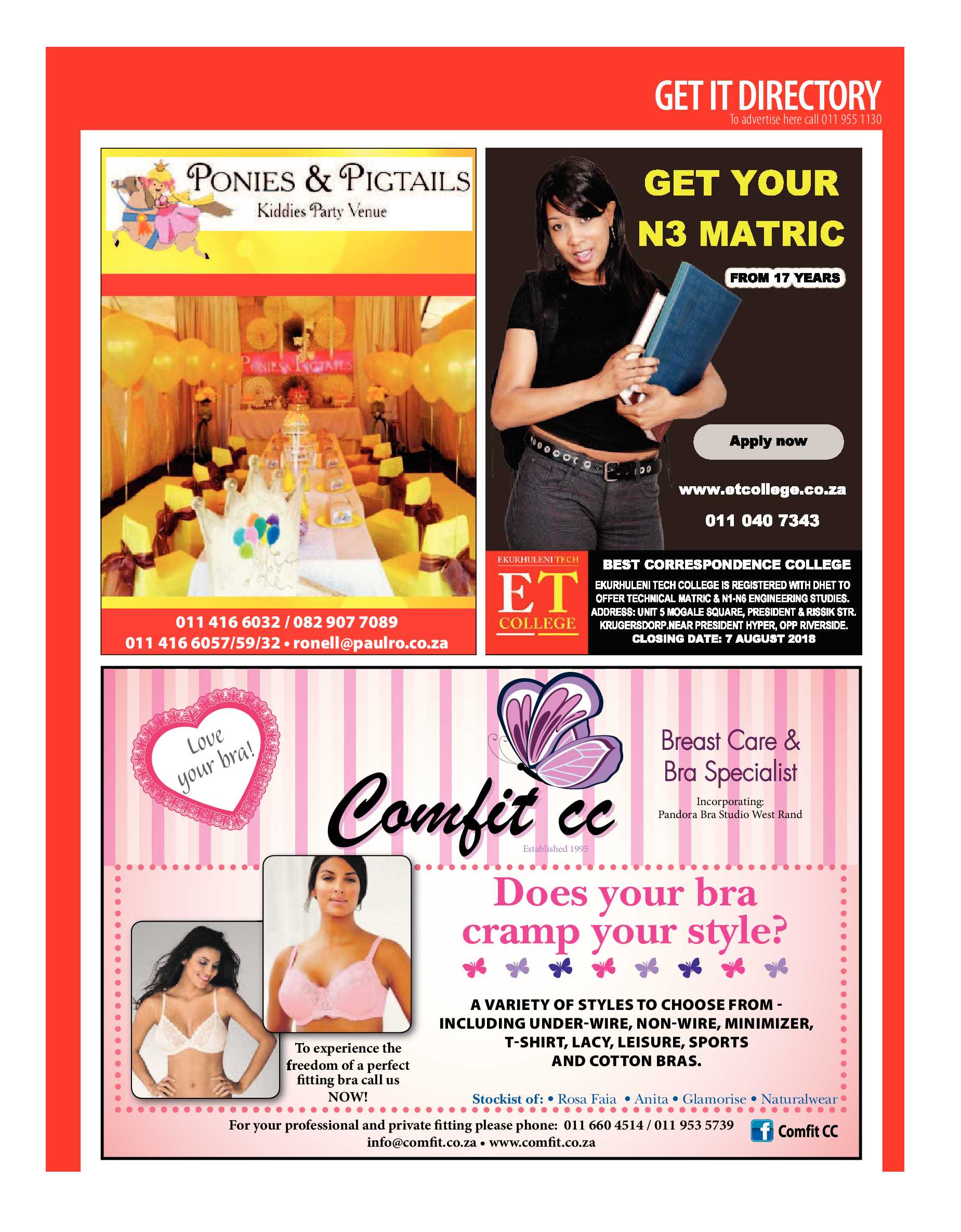 Get it JHB West – July 2018 page 61