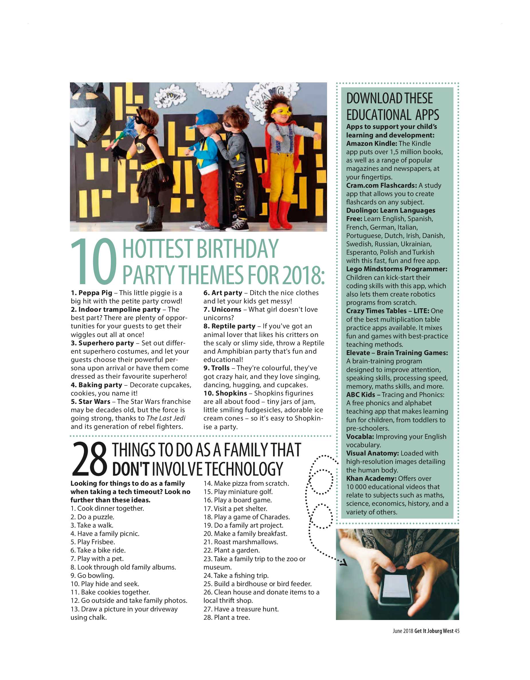 Get it JHB West – June 2018 page 45