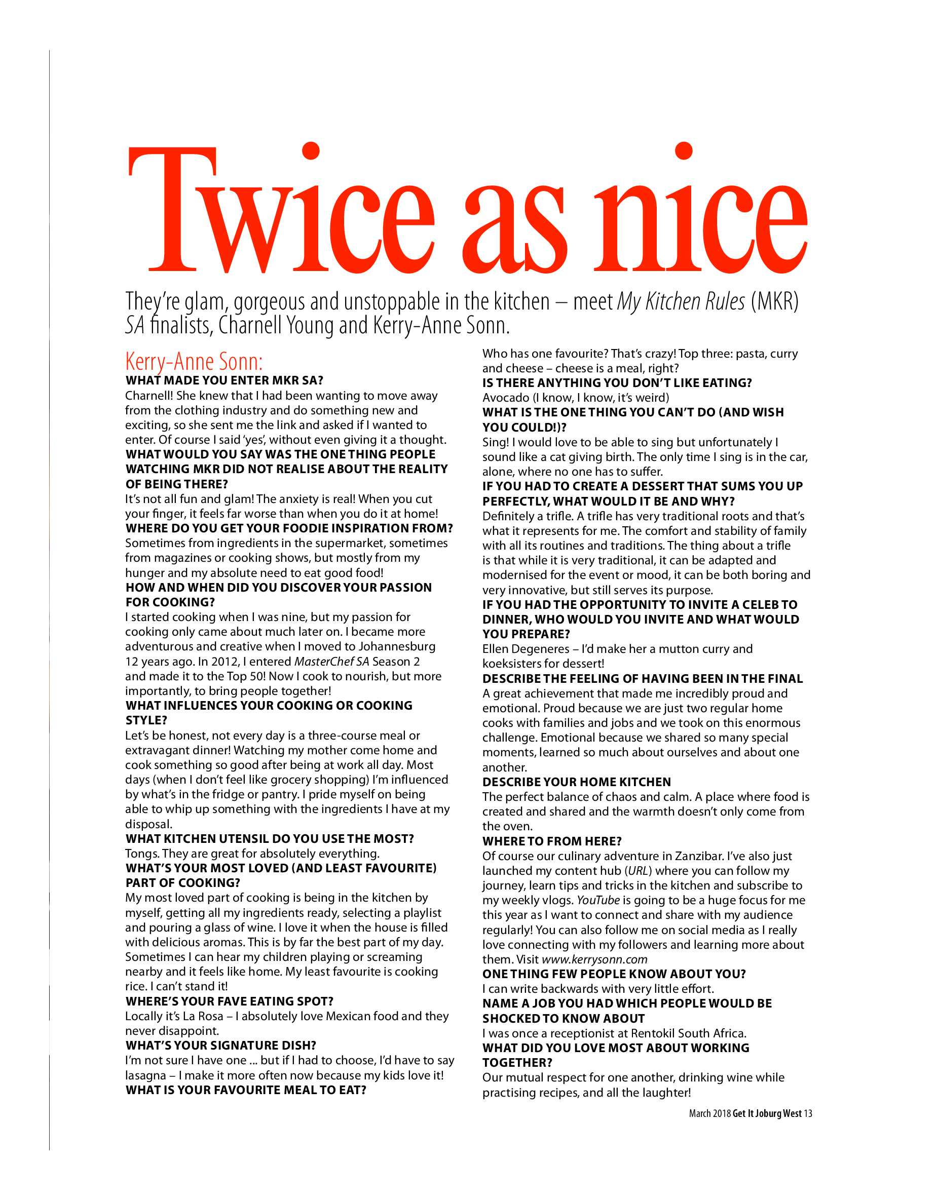 Get it JHB West – March 2018 page 13