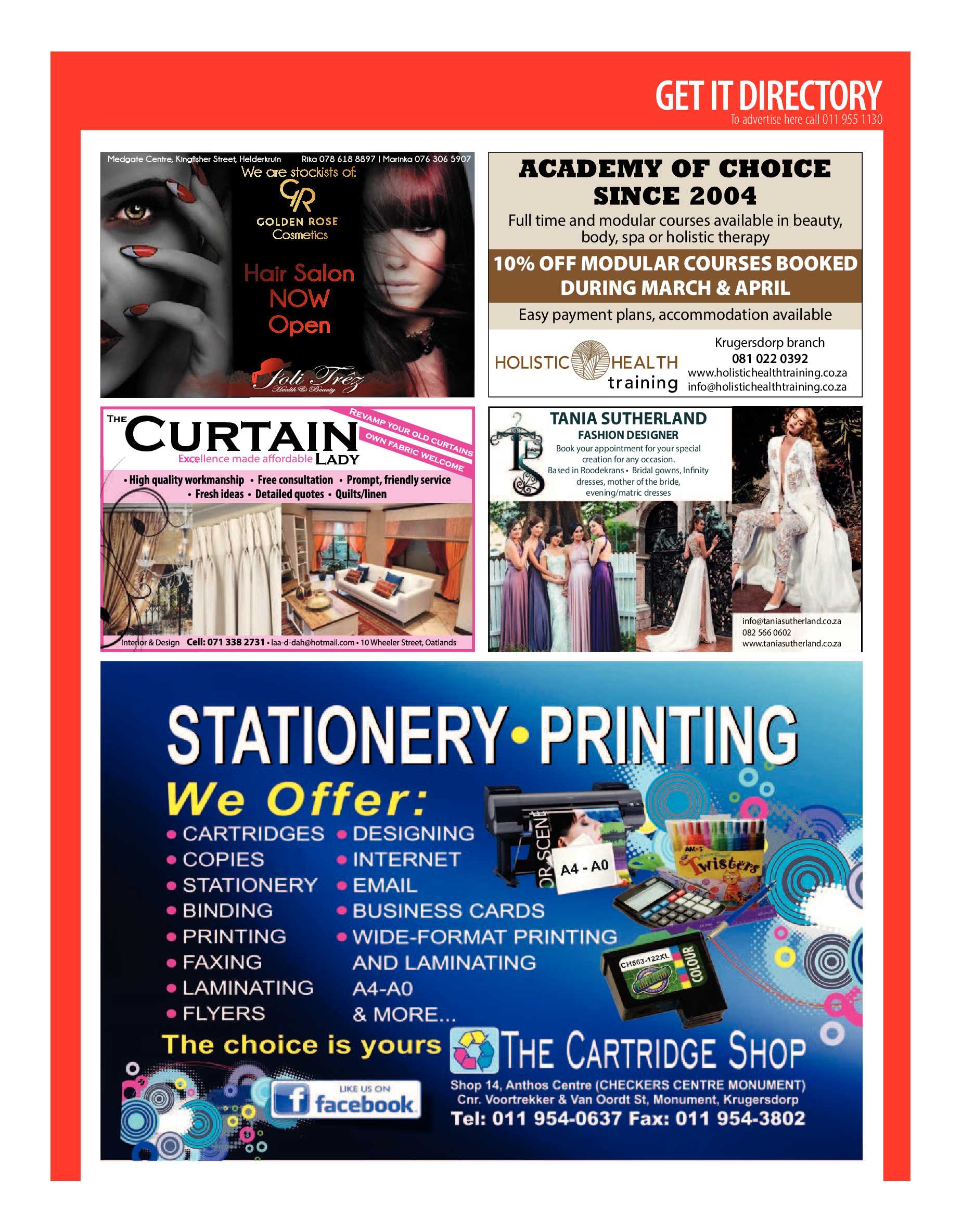 Get it JHB West – March 2018 page 31