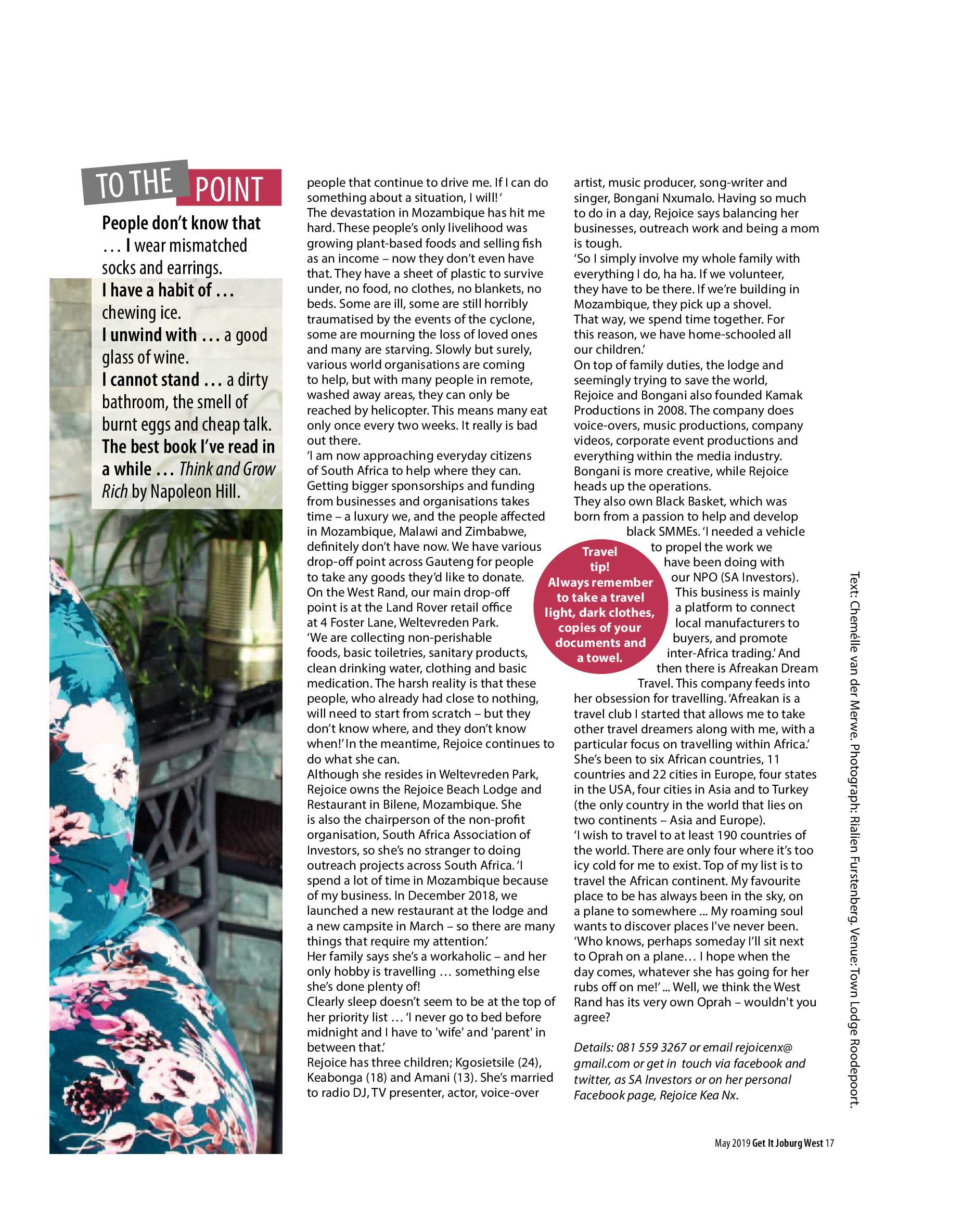 Get it JHB West – May 2019 page 17