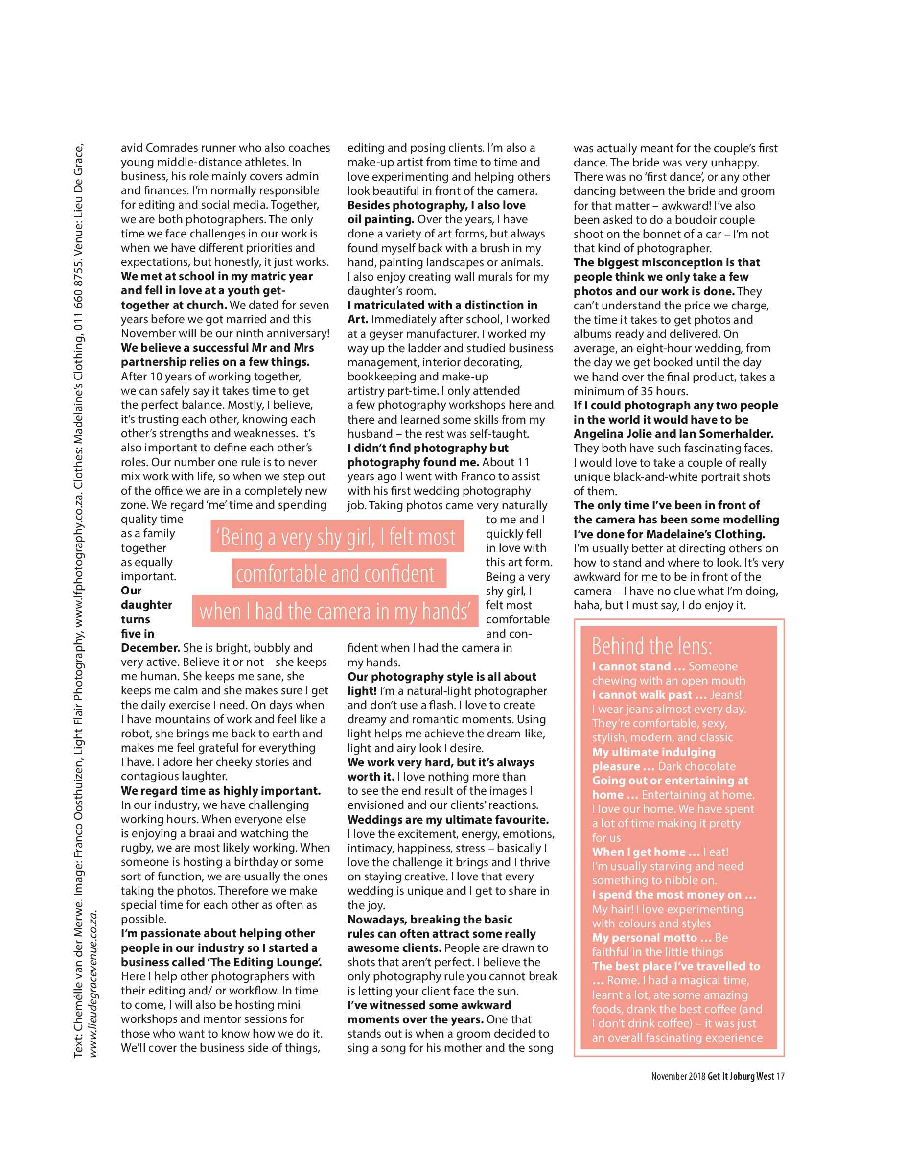 Get it JHB West – November 2018 page 17