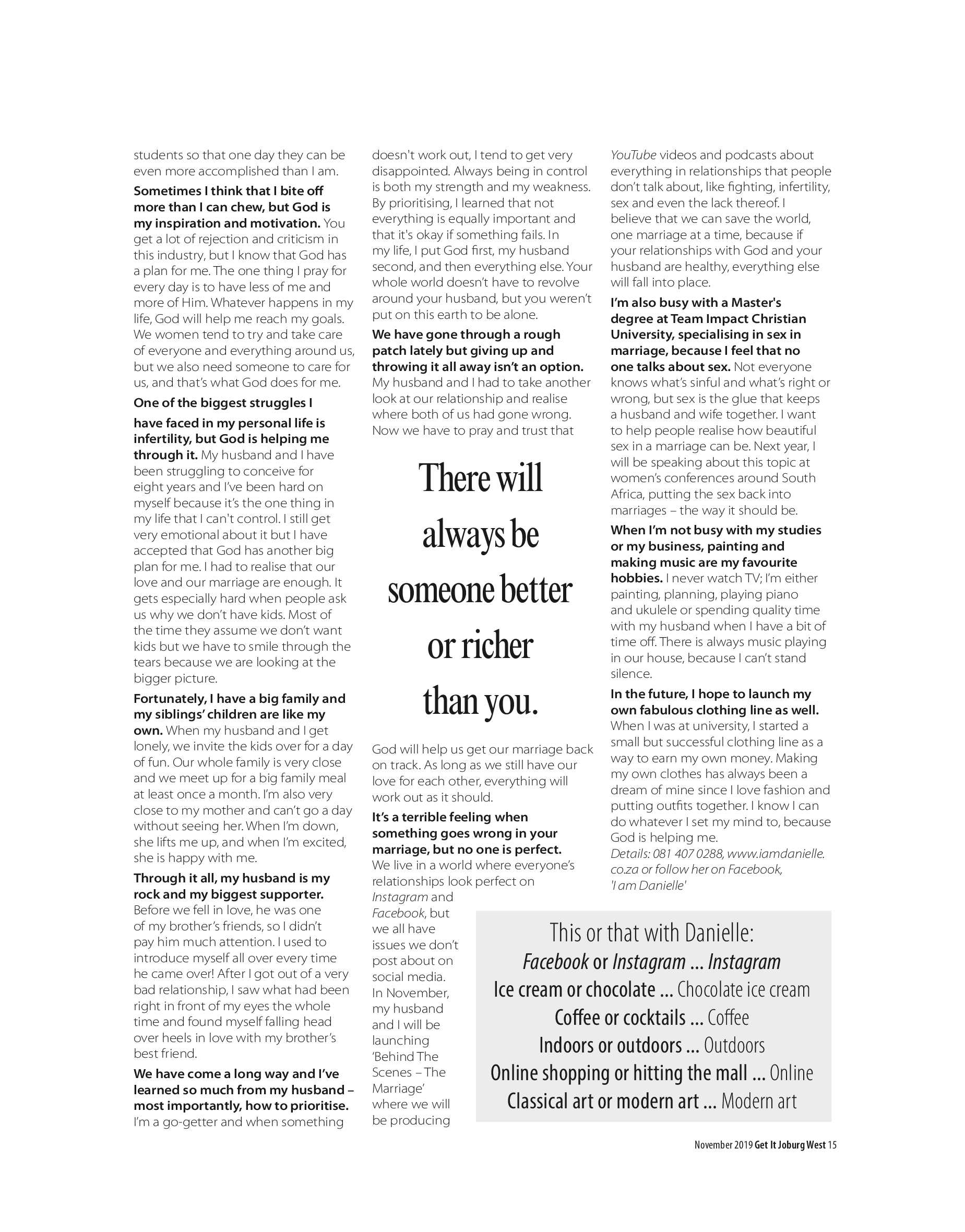 Get it JHB West – November 2019 page 15