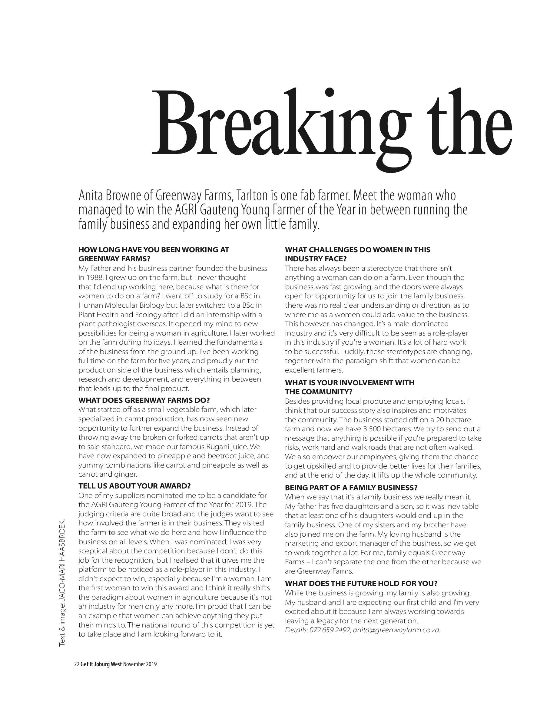 Get it JHB West – November 2019 page 22