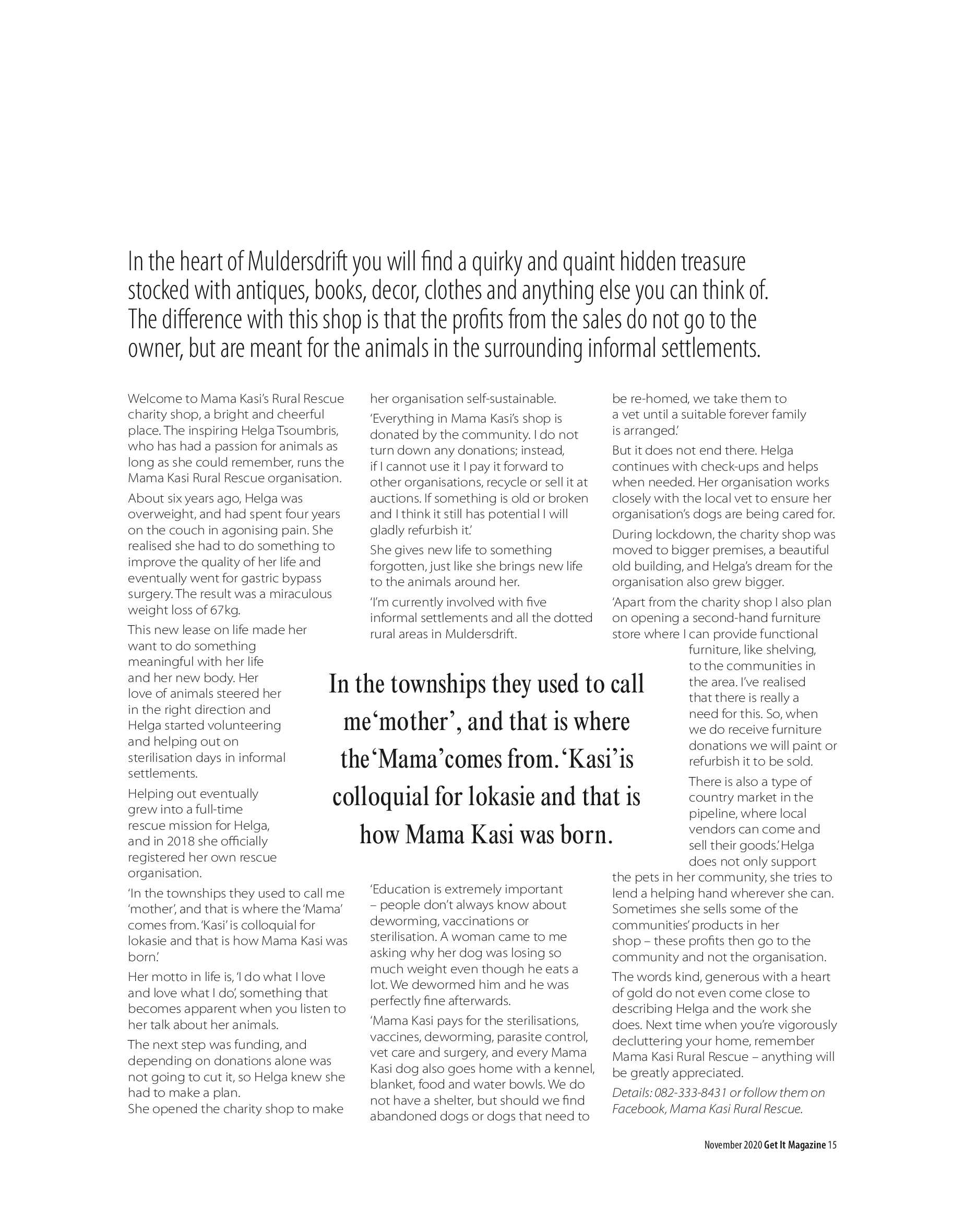 Get it JHB West – November 2020 page 15