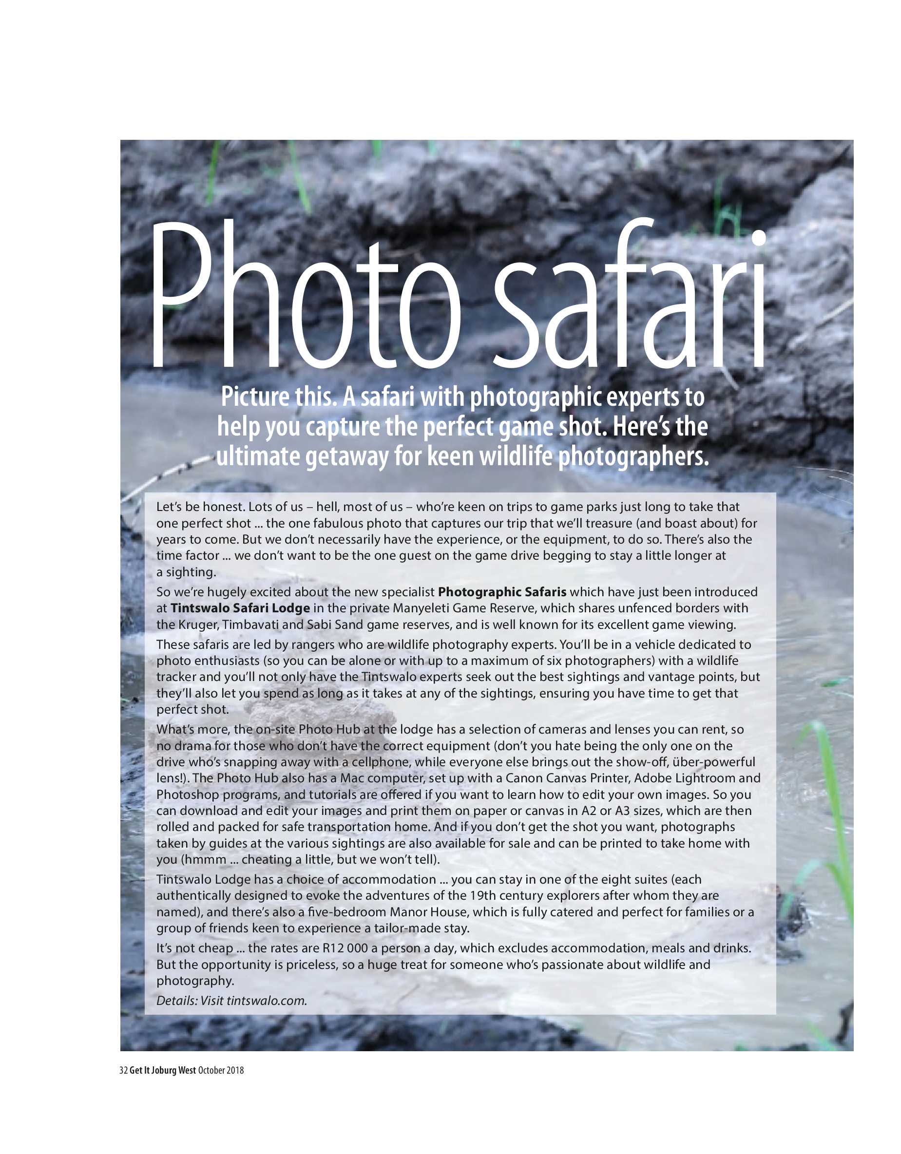 Get it JHB West – October 2018 page 32