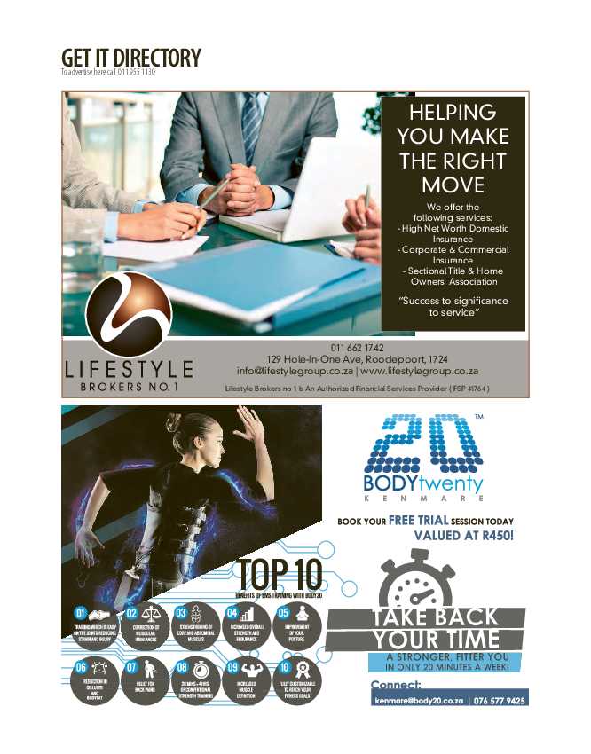 Get it JHB West – August 2021 page 28