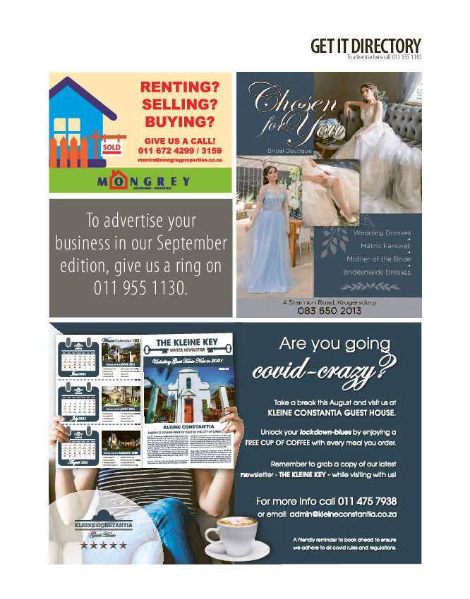 Get it JHB West – August 2021 page 29