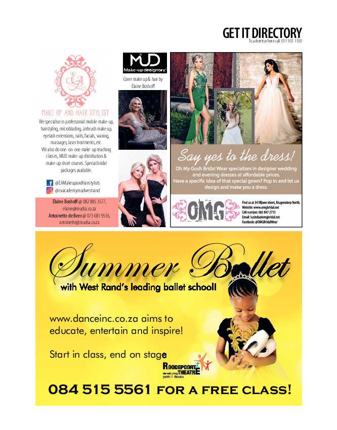 Get it JHB West – Dec 2021 / Jan 2022 page 31
