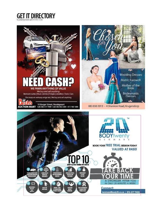 Get it JHB West – Dec 2021 / Jan 2022 page 32