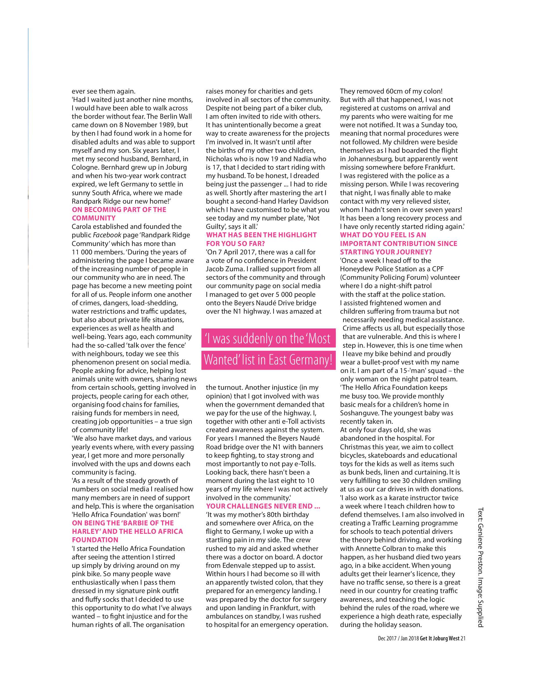 Get it JHB West Dec 2017 – Jan 2018 page 21