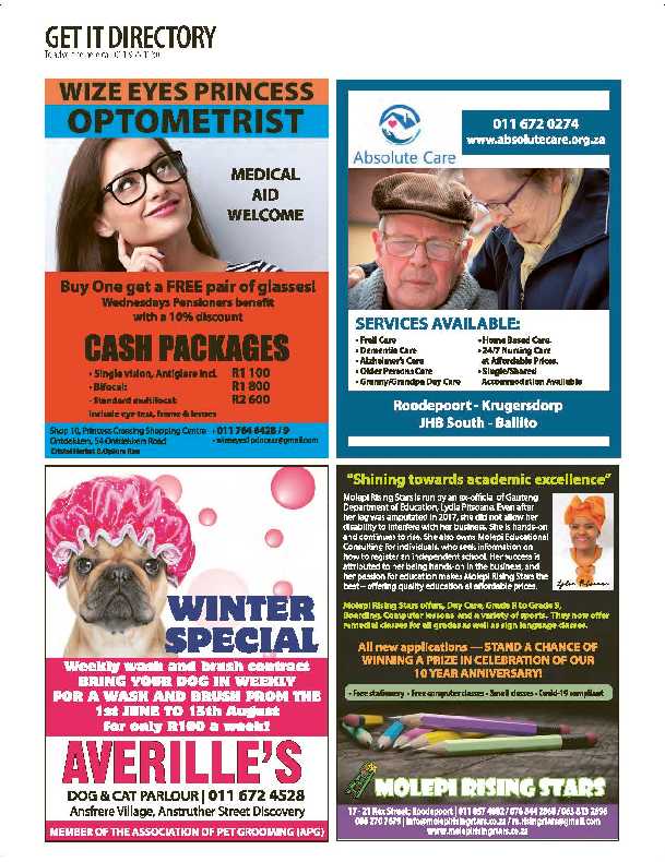 Get it JHB West – June 2021 page 26