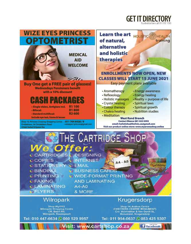 Get it JHB West – May 2021 page 31