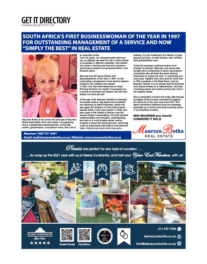 Get it JHB West – November 2021 page 28