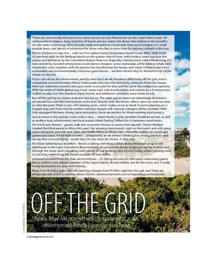 Get it JHB West – November 2021 page 32