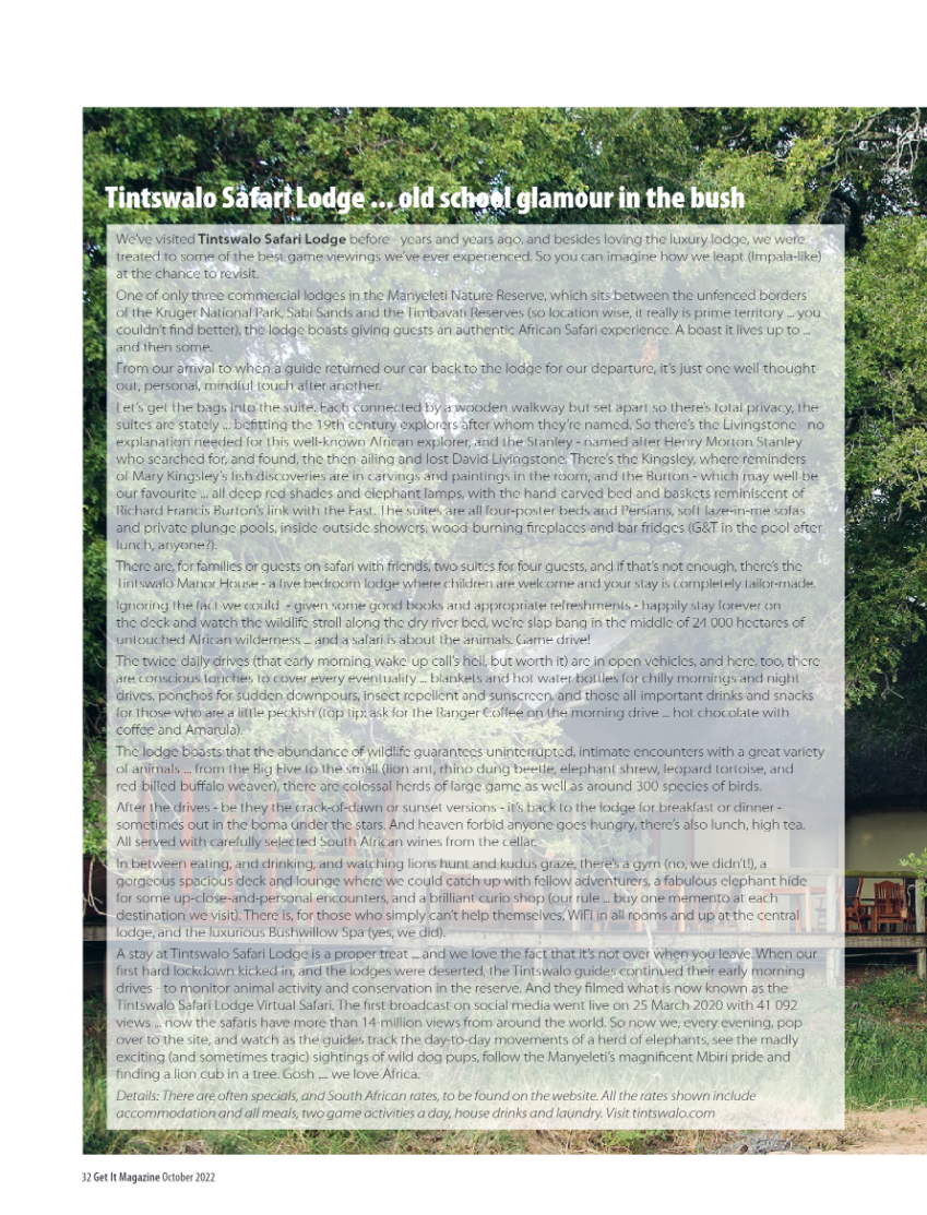 Get it JHB West – October 2022 page 32