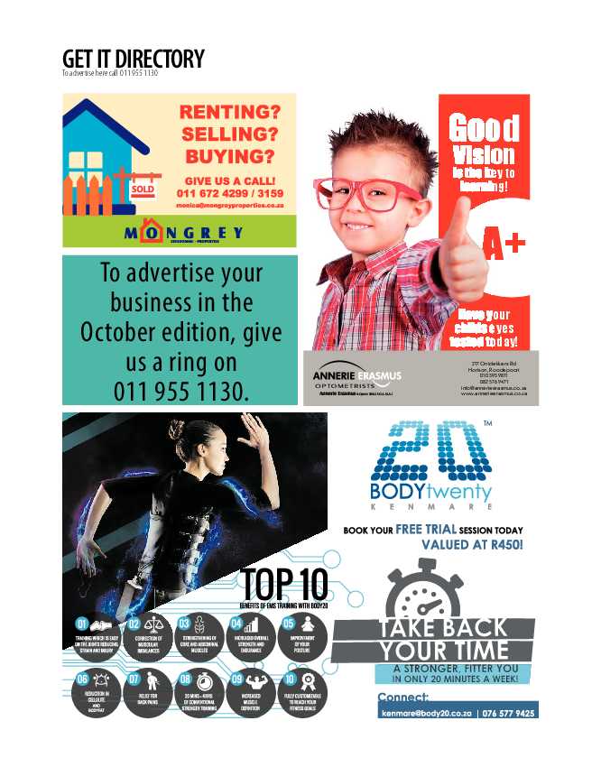Get it JHB West – September 2021 page 30
