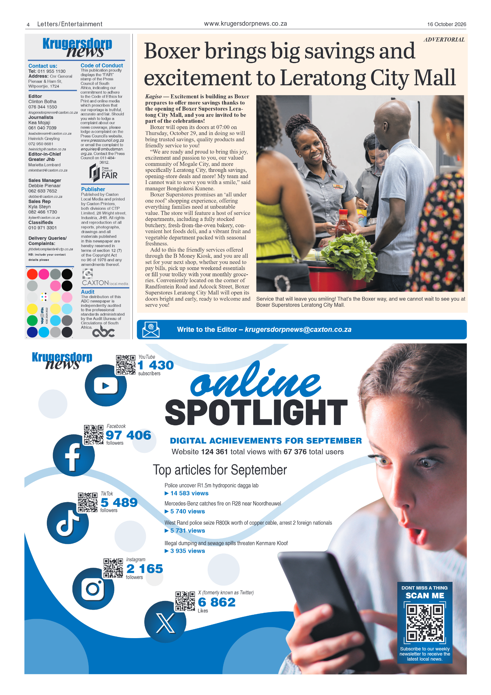 Krugersdorp News 16 October 20206 | Krugersdorp News