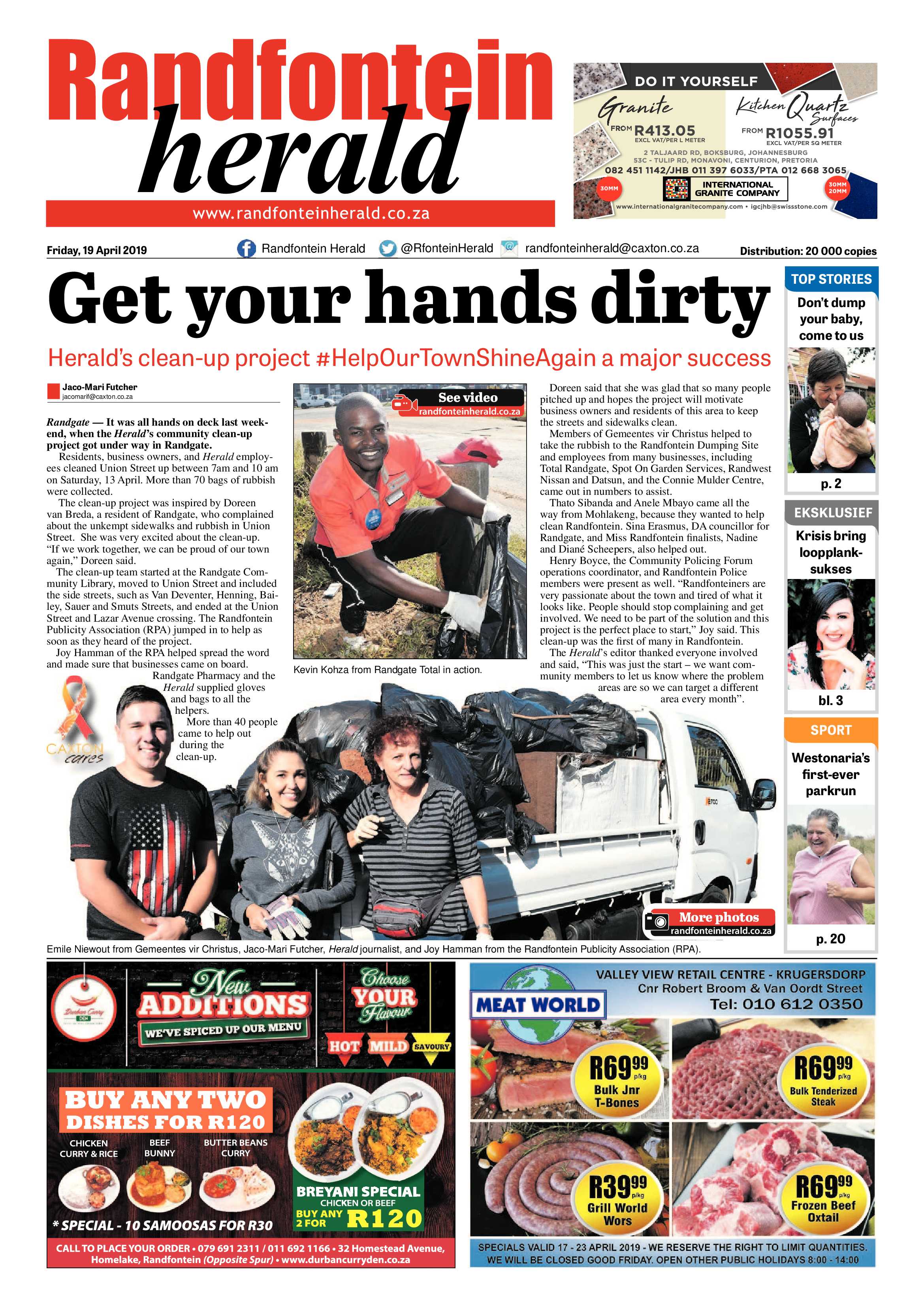 Randfontein Harald 19 April 2019 page 1