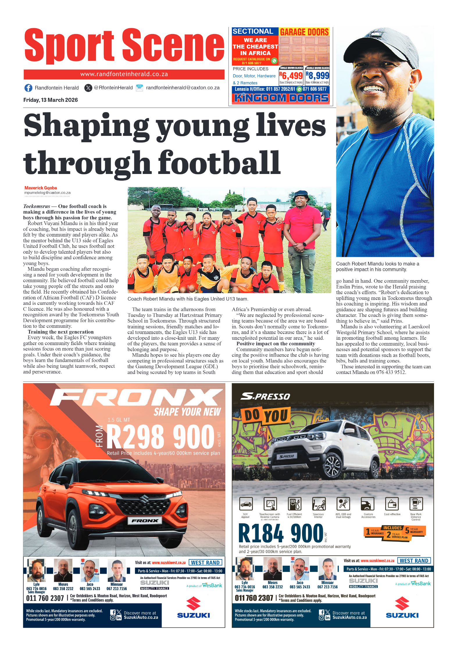 Randfontein Herald 13 March 2026 page 8