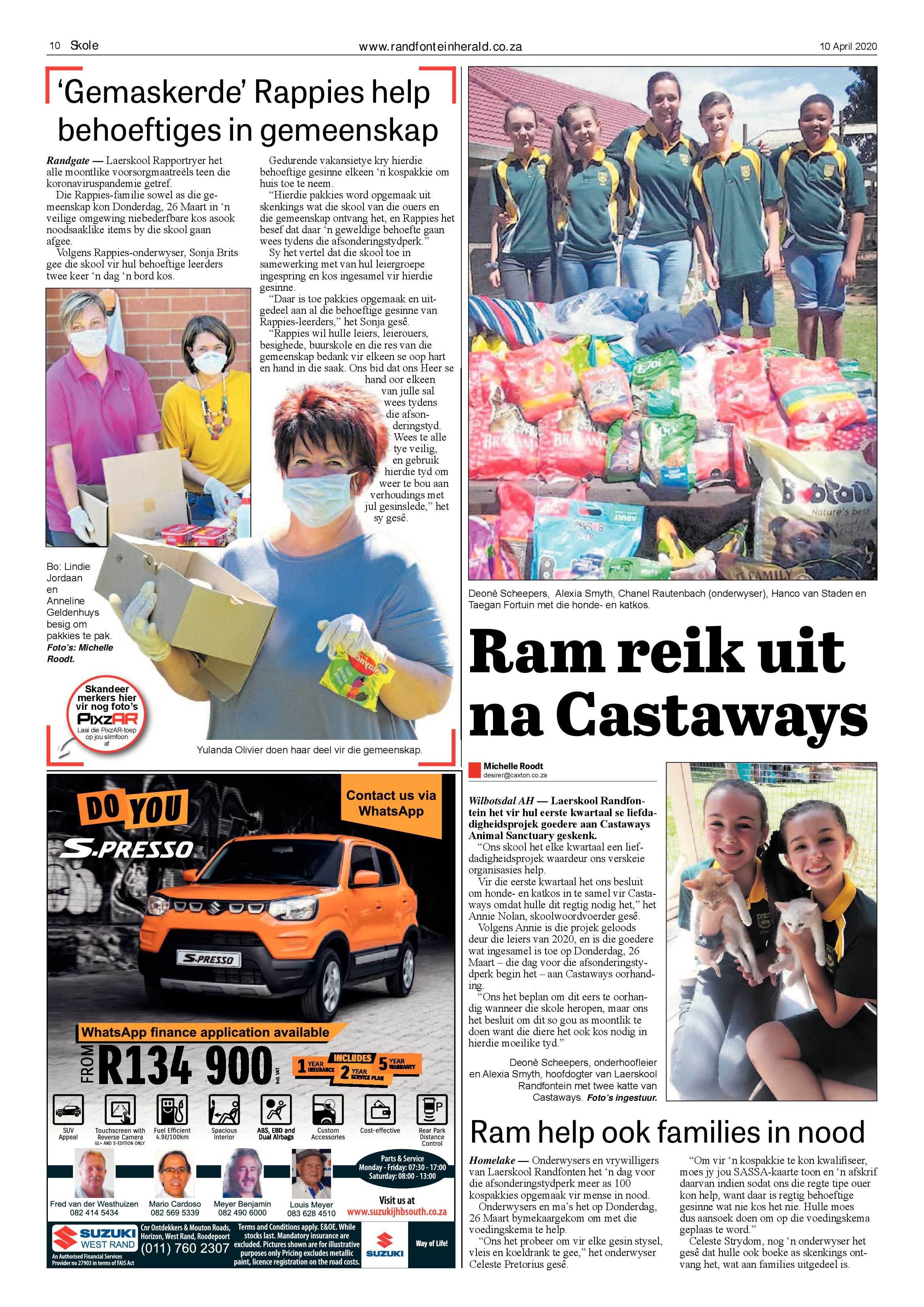 Randfontein Herald 10 April 2020 page 10