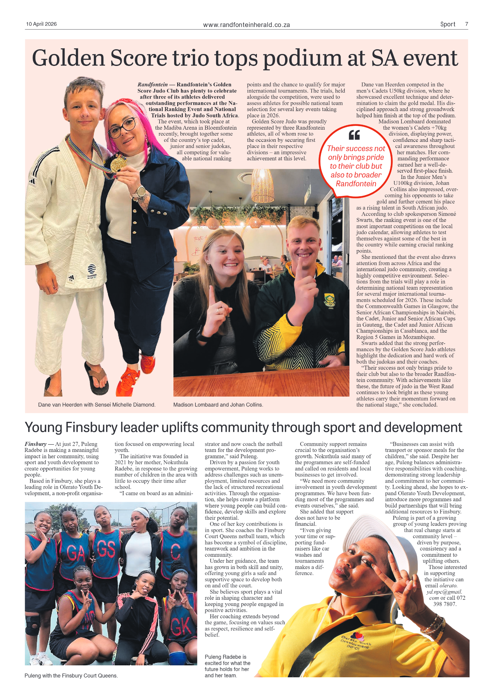 Randfontein Herald 10 April 2026 page 7