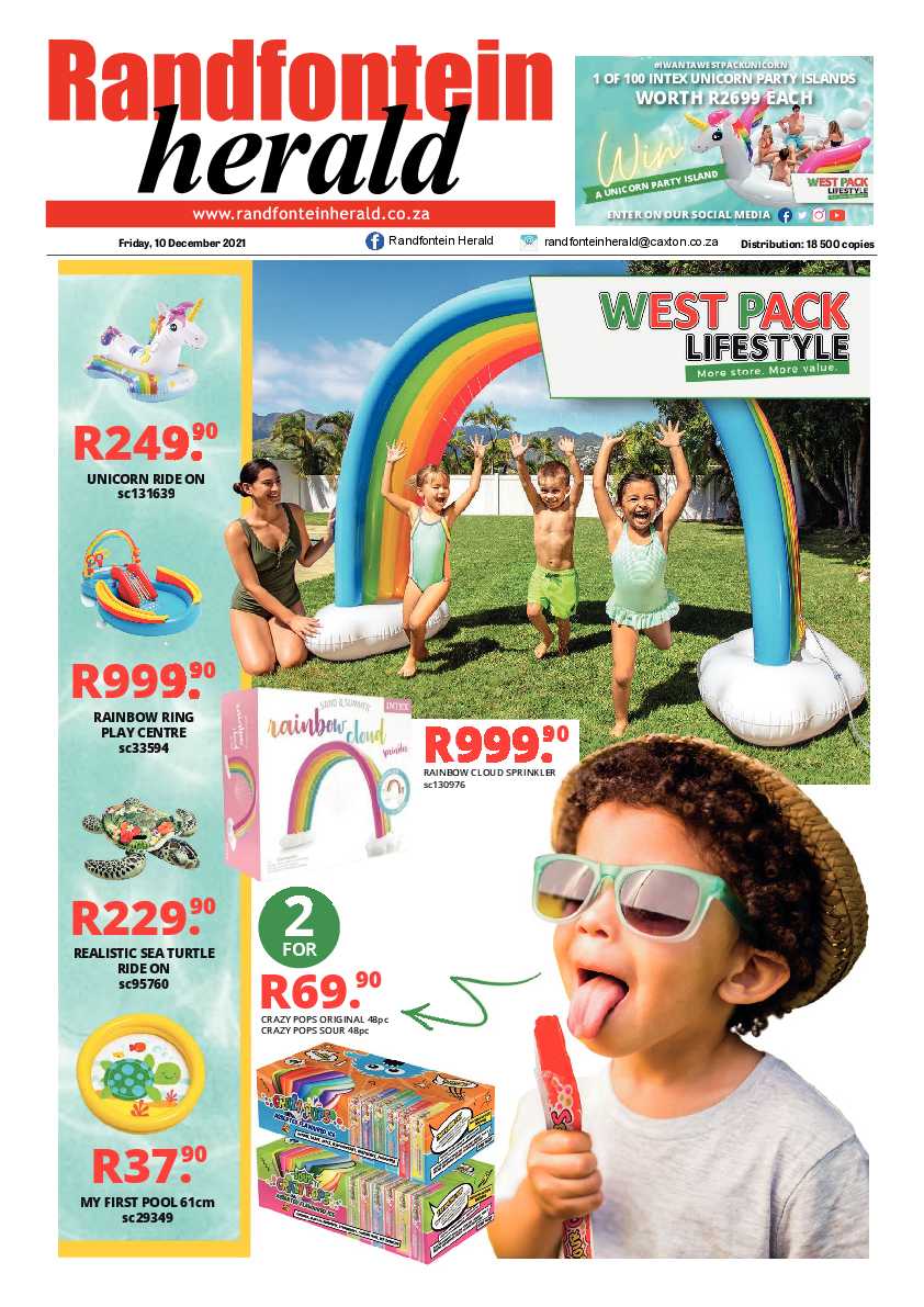 Randfontein Herald 10 December 2021 page 1