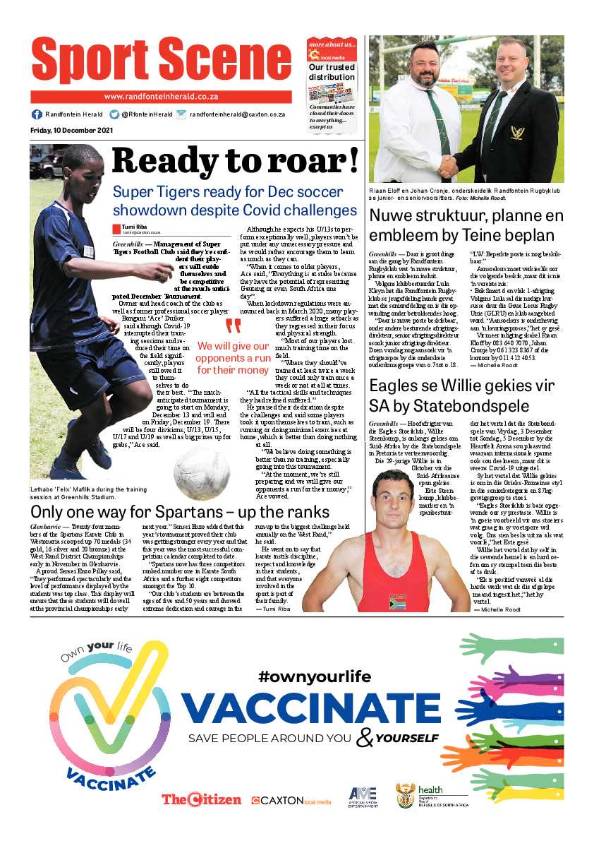 Randfontein Herald 10 December 2021 page 14