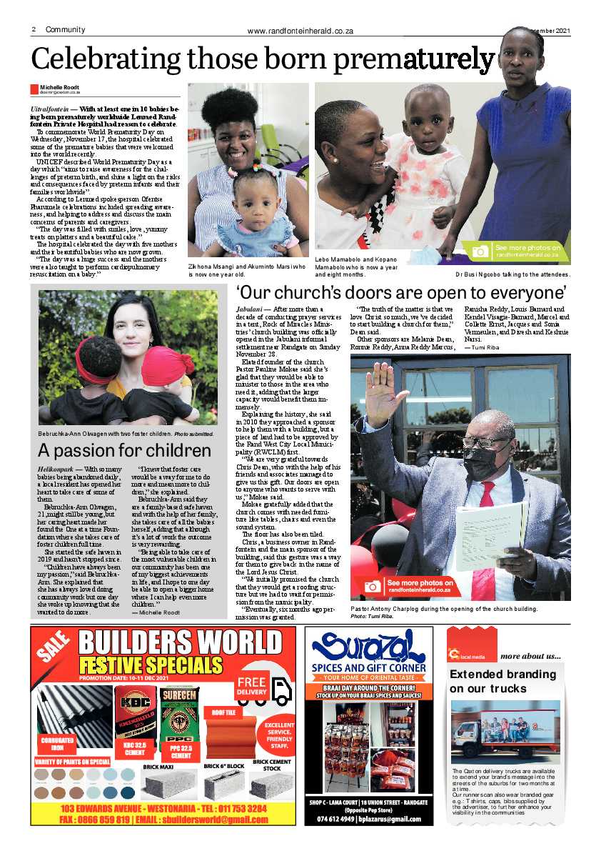 Randfontein Herald 10 December 2021 page 4