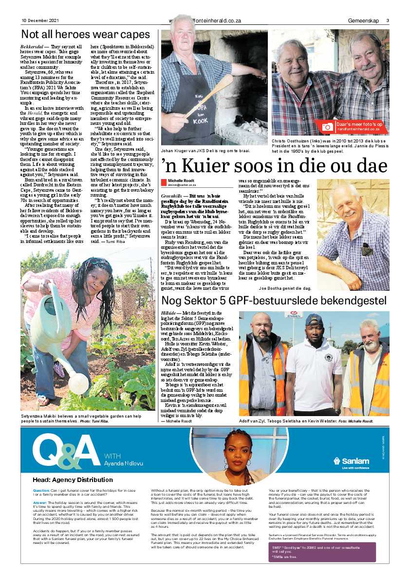 Randfontein Herald 10 December 2021 page 5