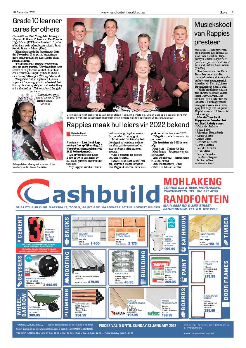 Randfontein Herald 10 December 2021 page 7