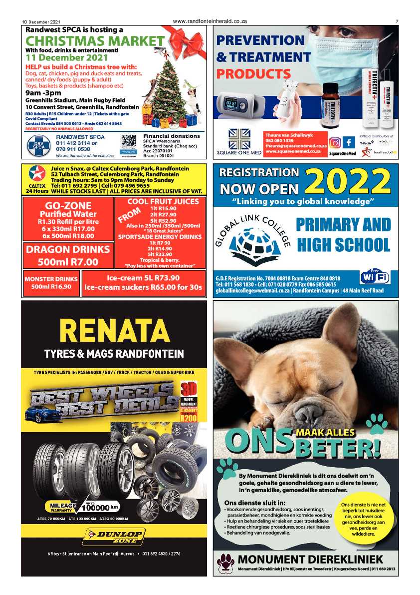 Randfontein Herald 10 December 2021 page 9
