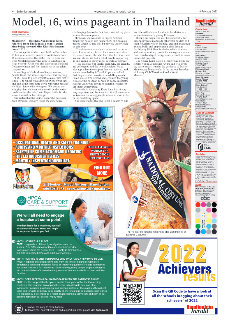 Randfontein Herald 10 February 2023 page 4