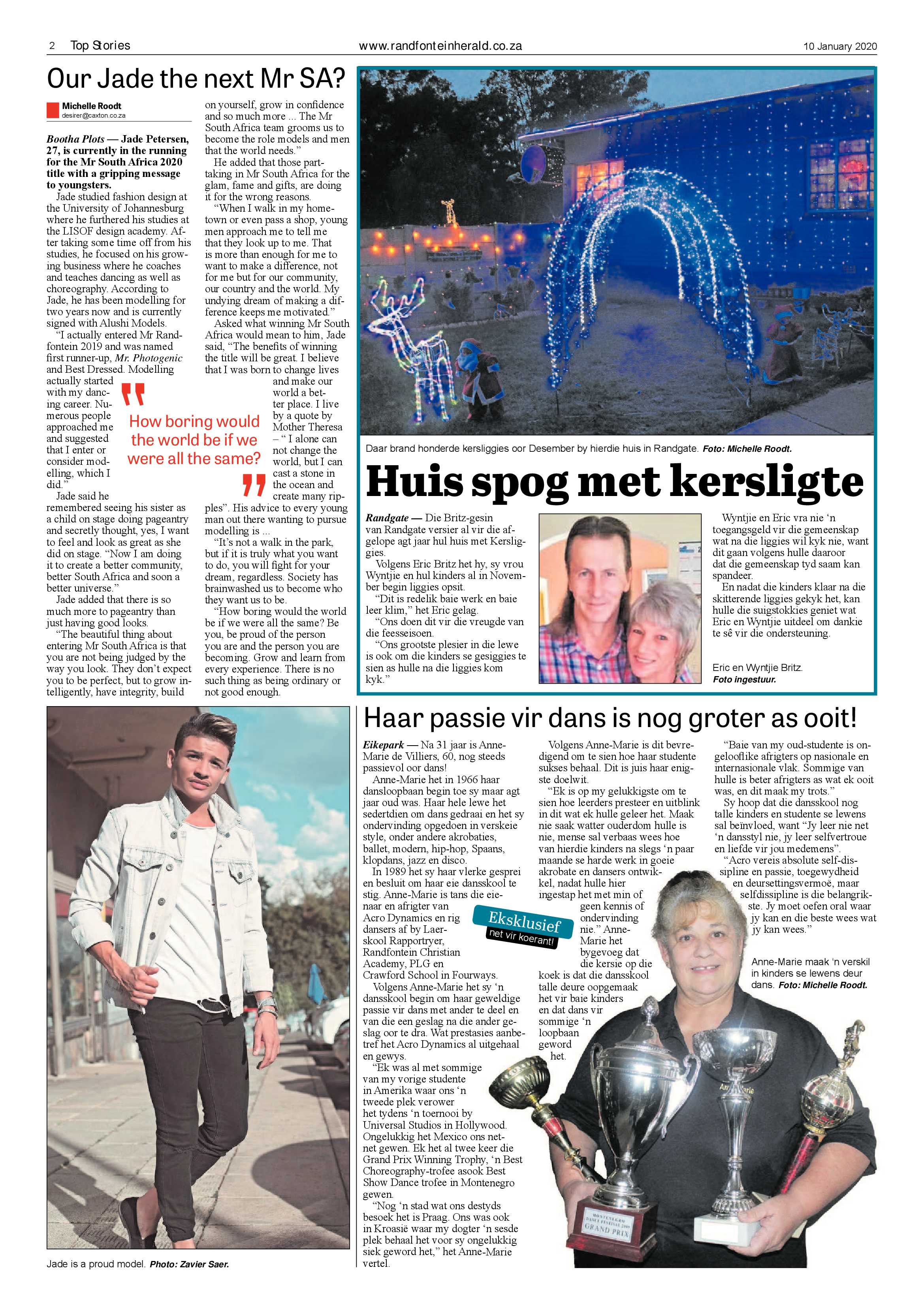 Randfontein Herald 10 January 2020 page 2
