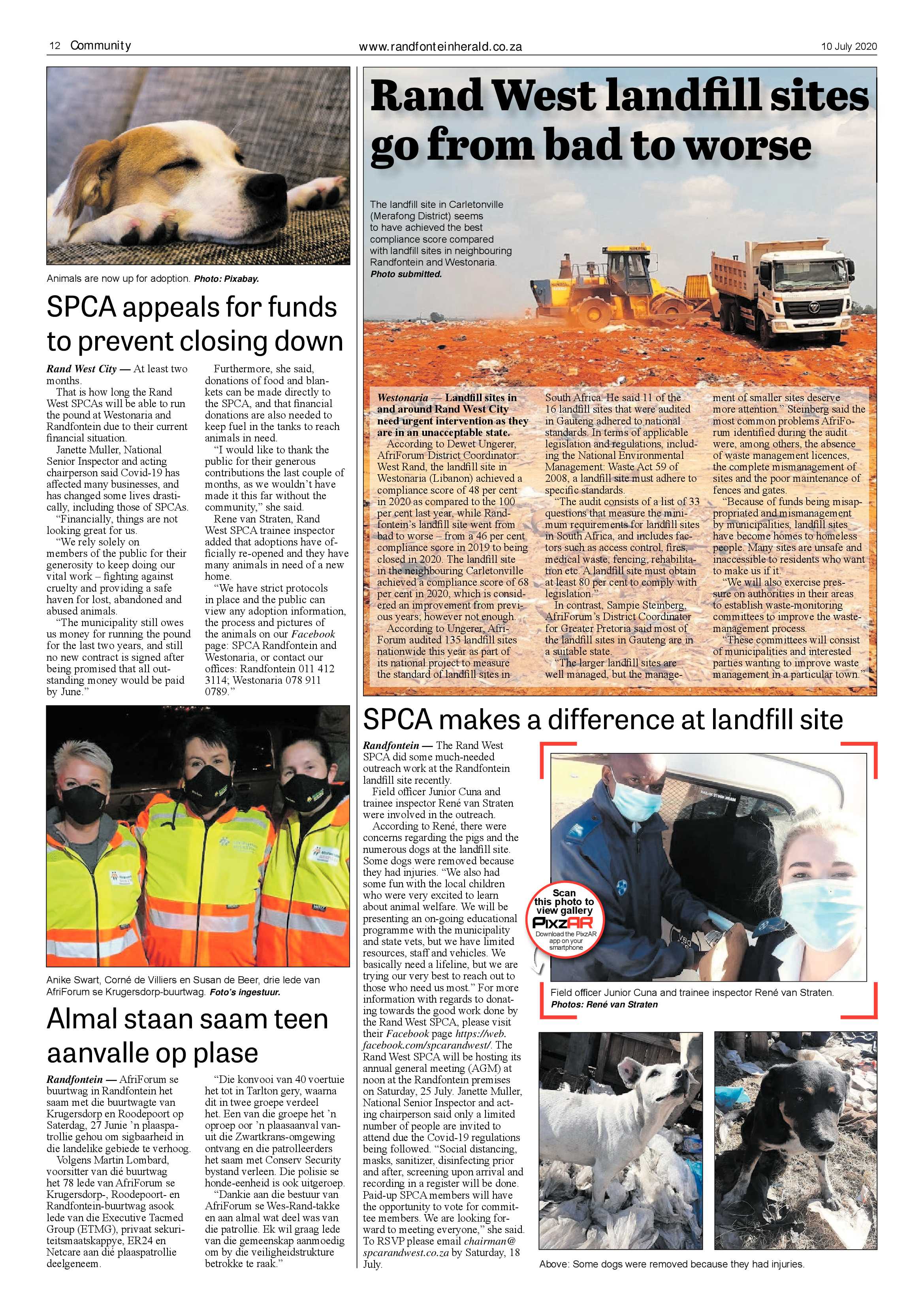Randfontein Herald 10 July 2020 page 12