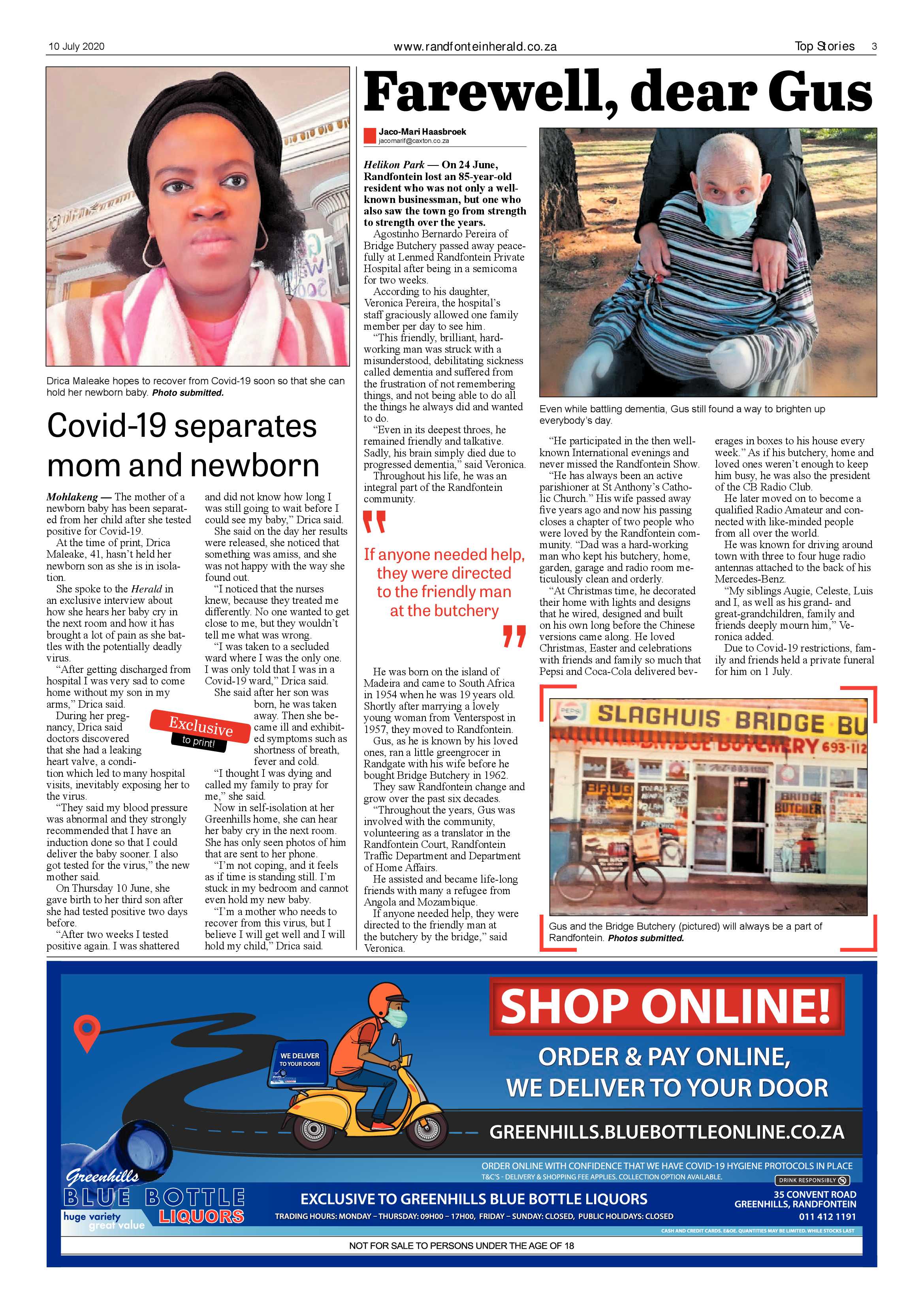 Randfontein Herald 10 July 2020 page 3
