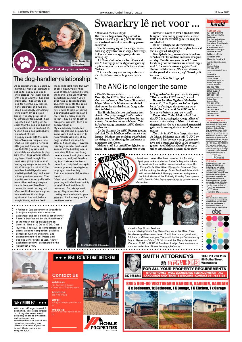 Randfontein Herald 10 June 2022 page 4