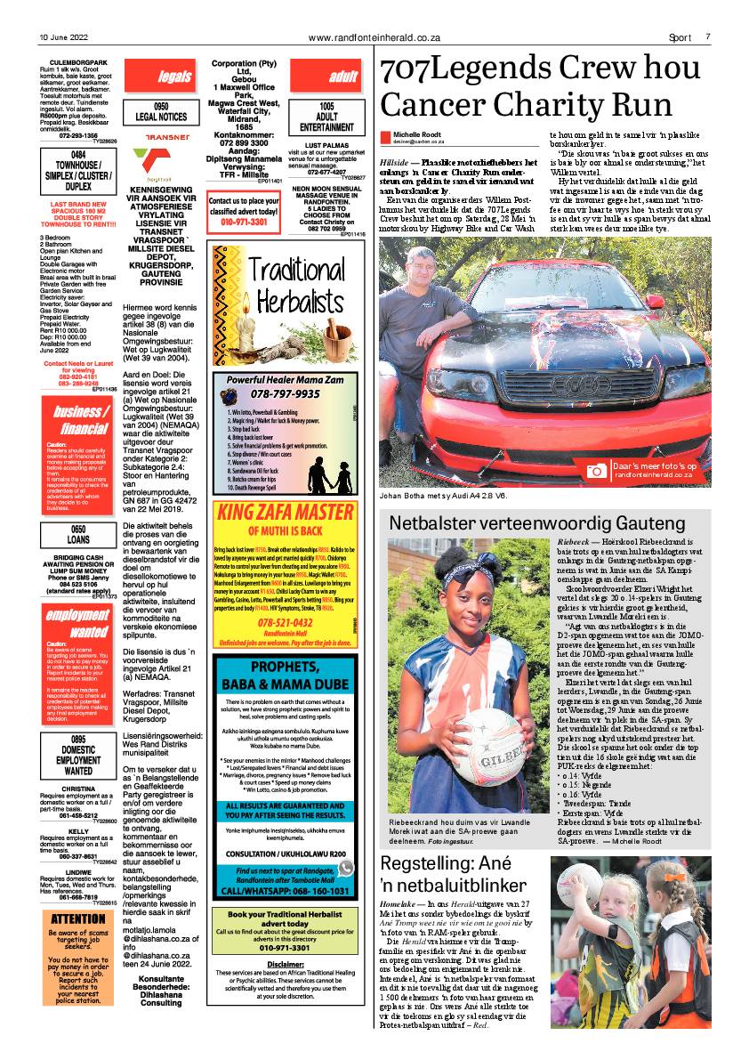 Randfontein Herald 10 June 2022 page 7